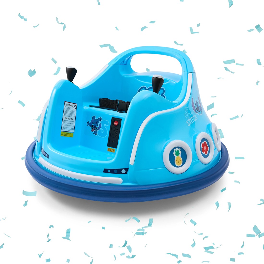 1 Disney Stitch Bumper Car 6V Electric Ride On, 1 of 10