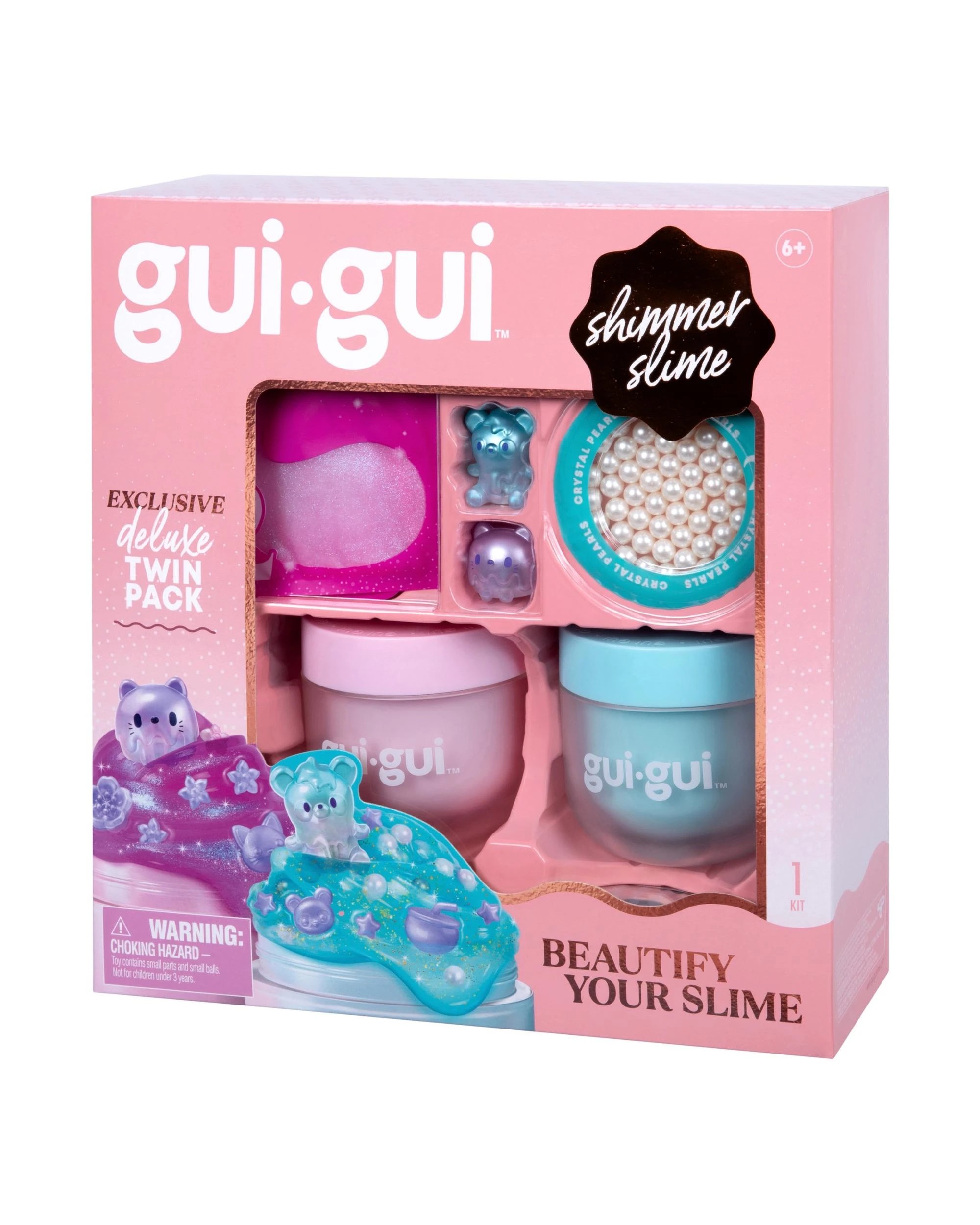 3 Gui Gui Shimmer Deluxe Duo Slime Pack, 3 of 6