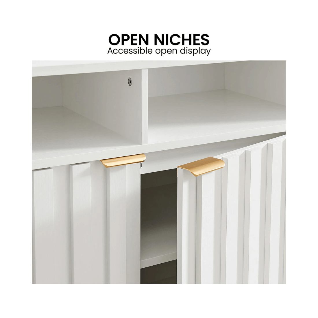 6 Sarantino Eleni 2-door Sideboard - White, 6 of 9