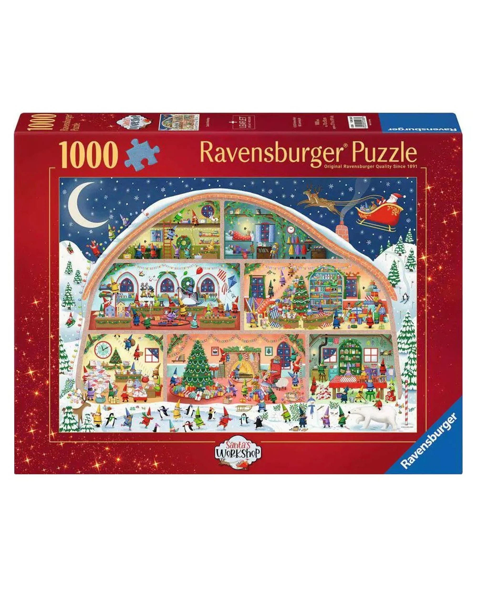 1 Ravensburger Santa's Workshop 1000 Piece Jigsaw Puzzle, 1 of 1