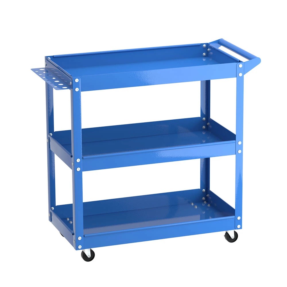 1 Giantz 3-Tier Tool Cart Trolley Workshop Garage Storage Organizer - Blue, 1 of 1