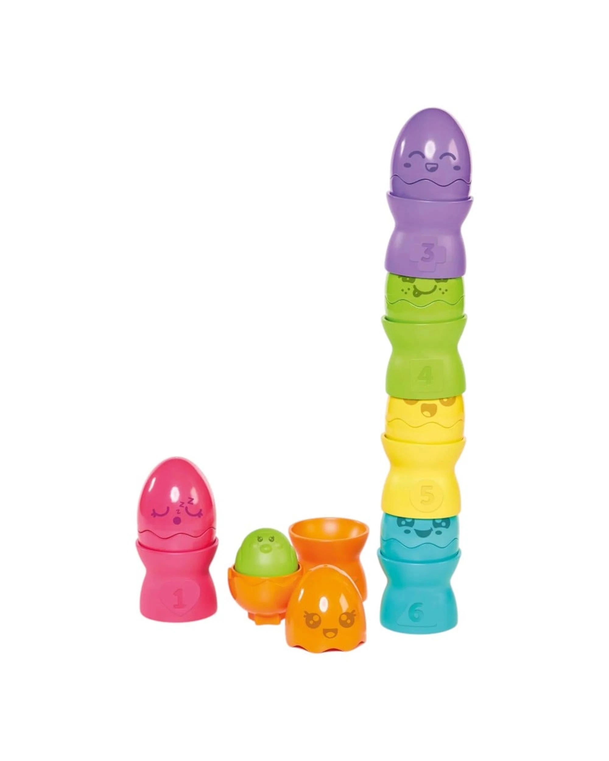 2 Toomies Hide and Squeak Egg Stackers, 2 of 5