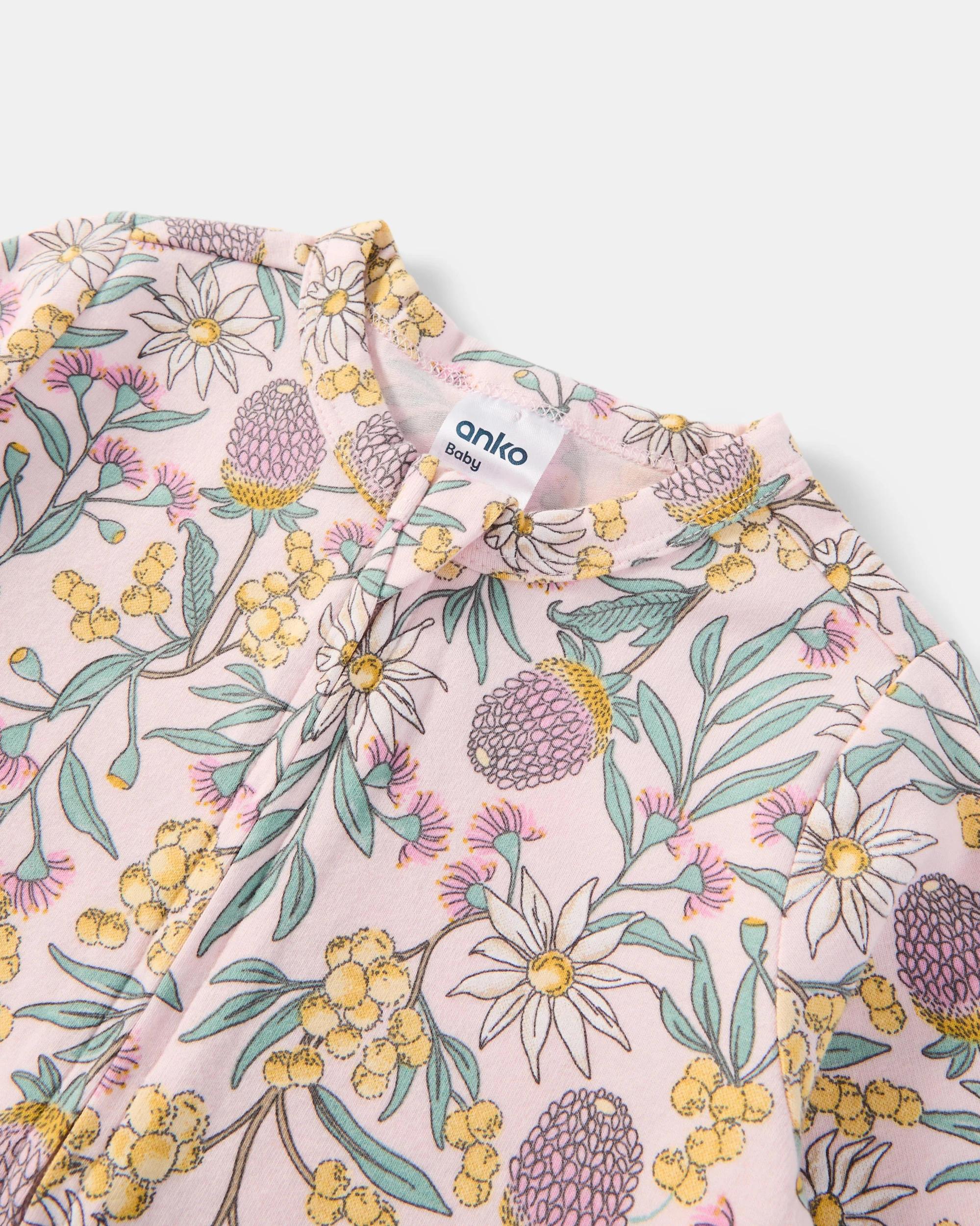 3 Turn Cuff Coverall Aus Floral, 3 of 3