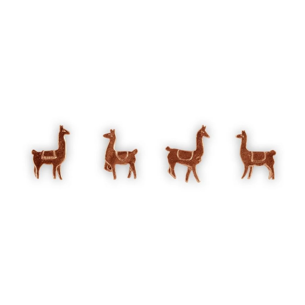 2 Three By Three Llama Magnets Copper 4 Pack, 2 of 3