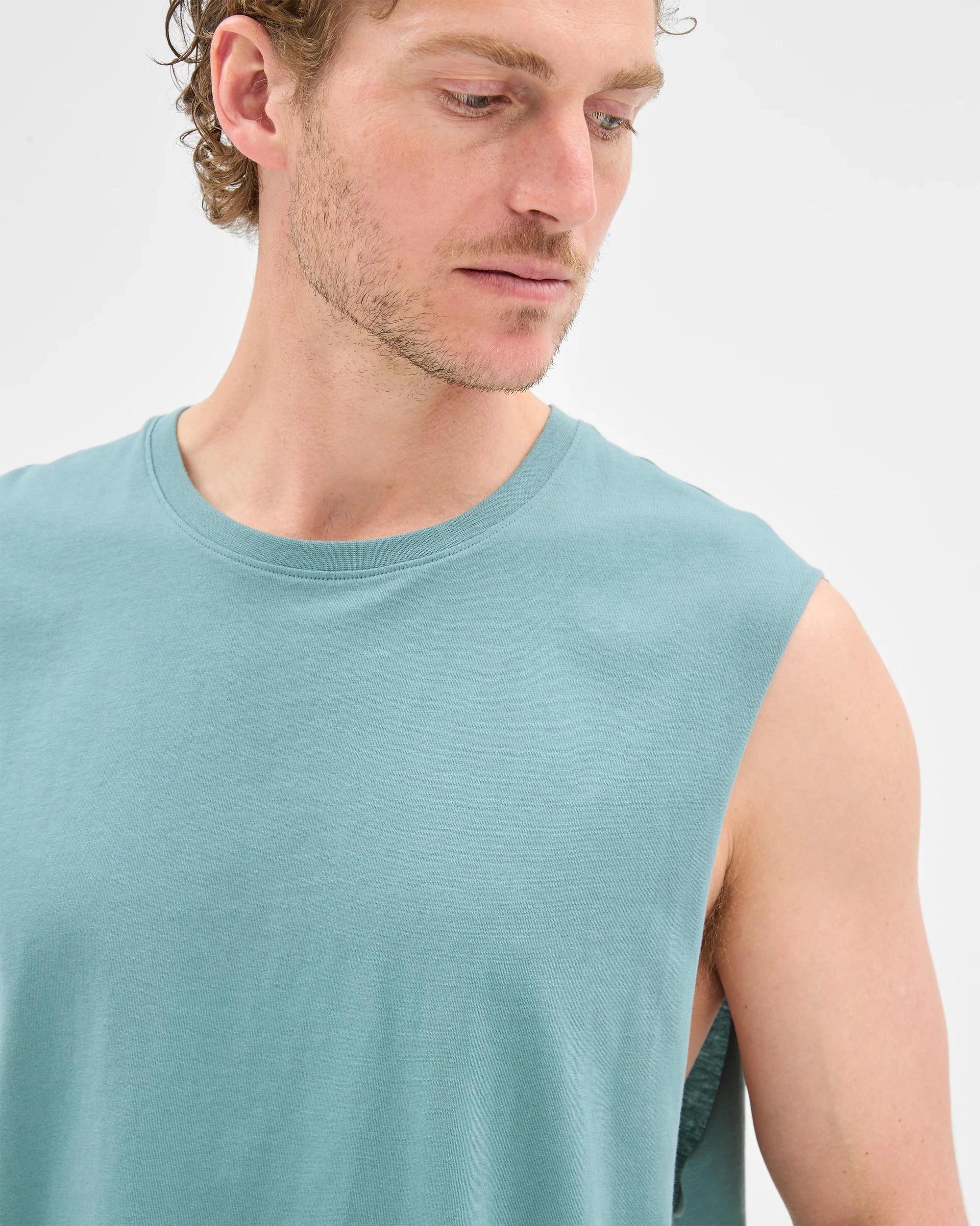 4 Target Australian Cotton Plain Tank Top GREEN, 4 of 5