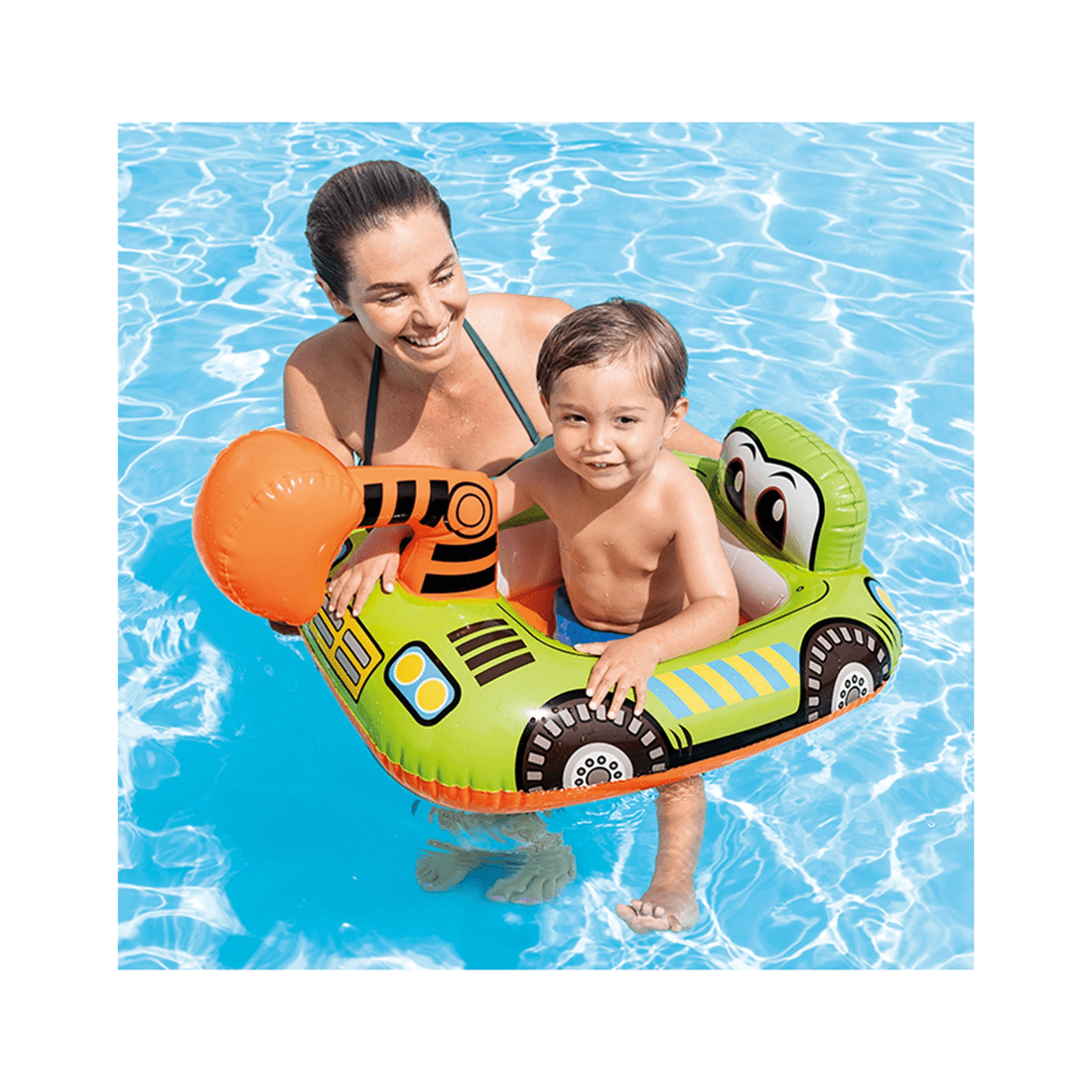 3 Intex Car Assorted Design Kids Inflatable Swimming Pool Ride On Water Floats 1 Year Plus - Multi, 3 of 7