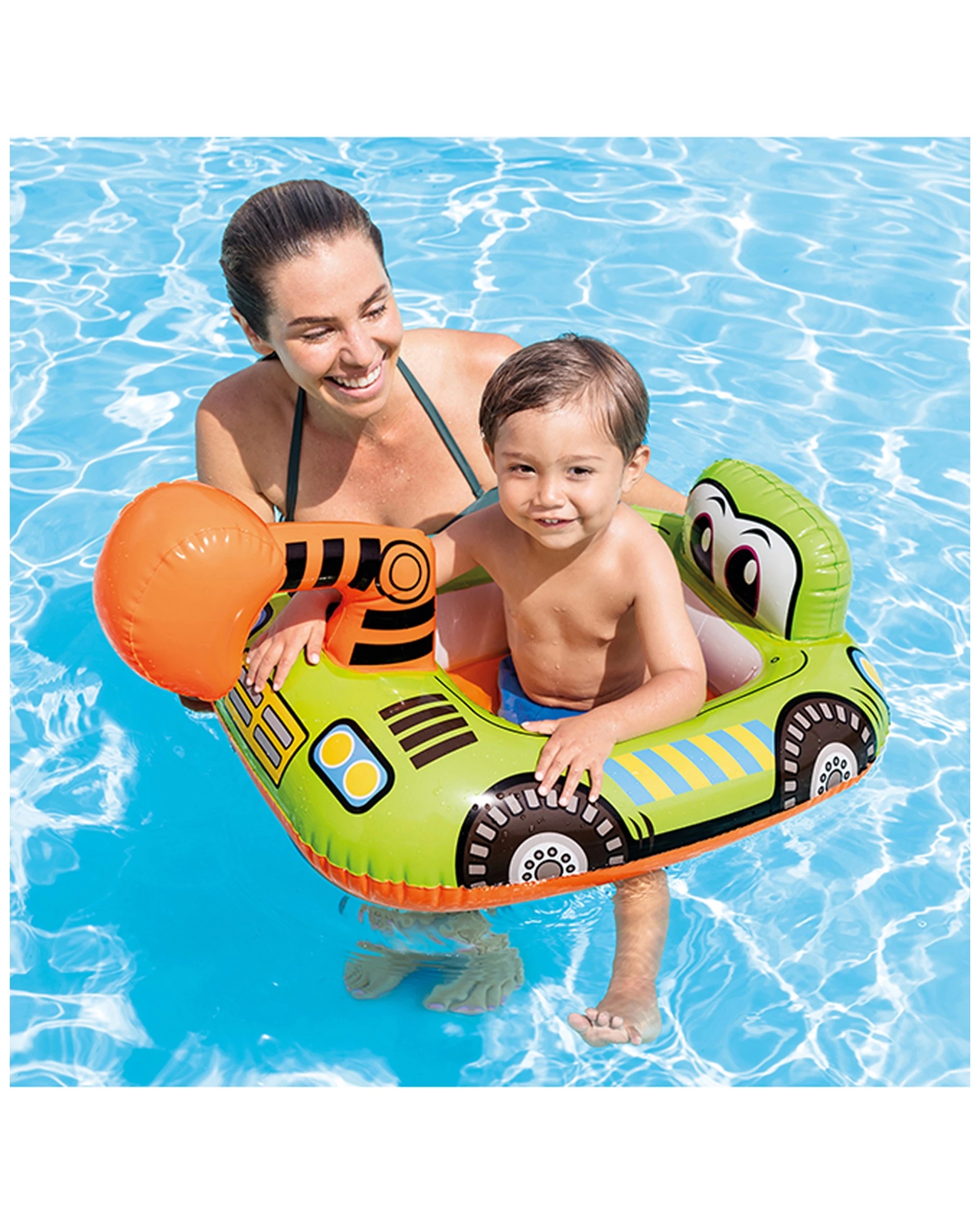 3 Intex Car Assorted Design Kids Inflatable Swimming Pool Ride On Water Floats 1 Year Plus - Multi, 3 of 7