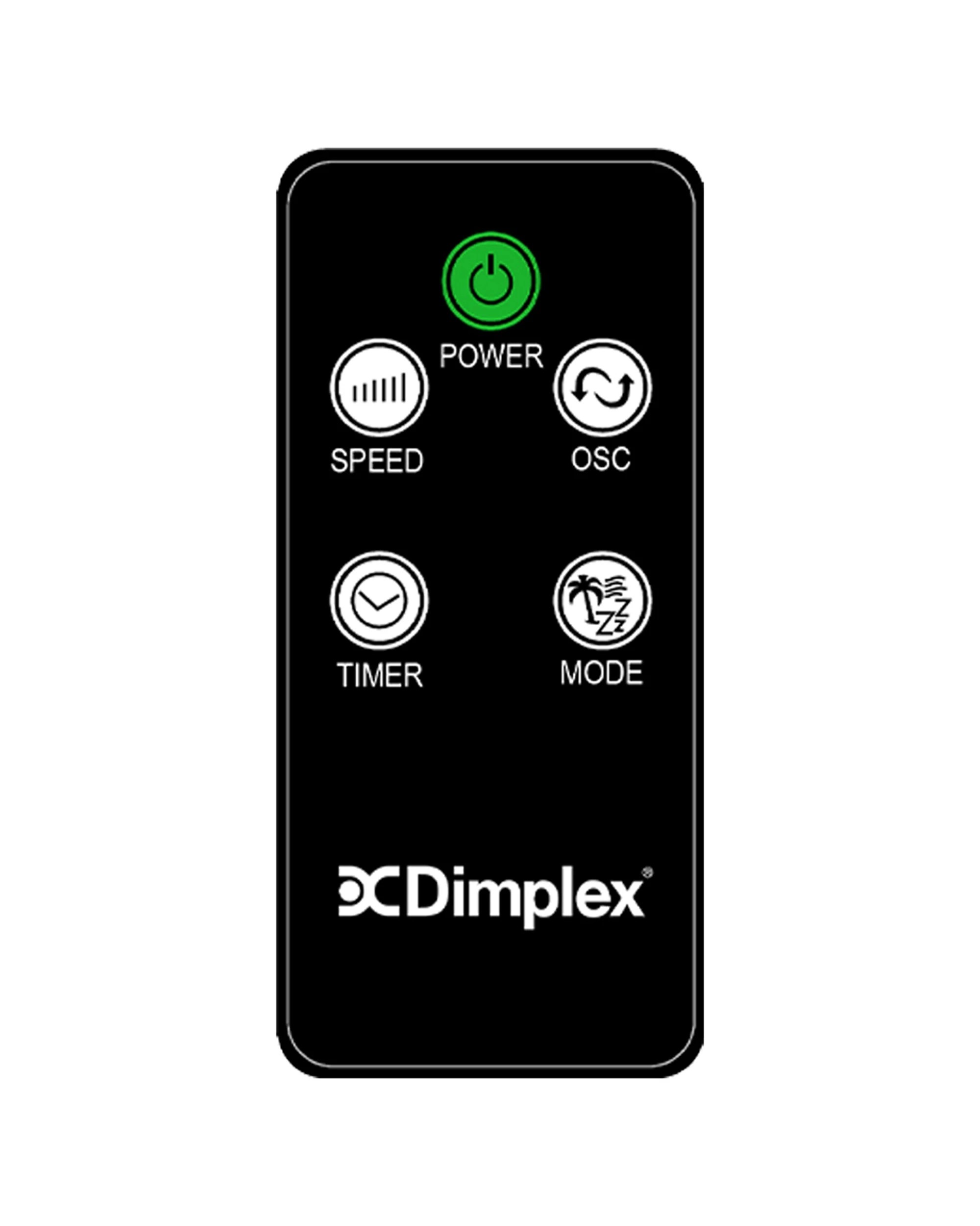 2 Dimplex 25w Electric 15 Speed Home/bedroom Tower Cooling Fan 26x96cm - White, 2 of 4