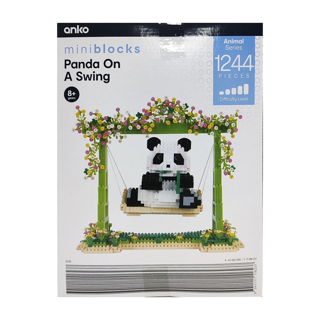 4 1244 Piece Mini Blocks Animal Series: Panda On a Swing, 4 of 4