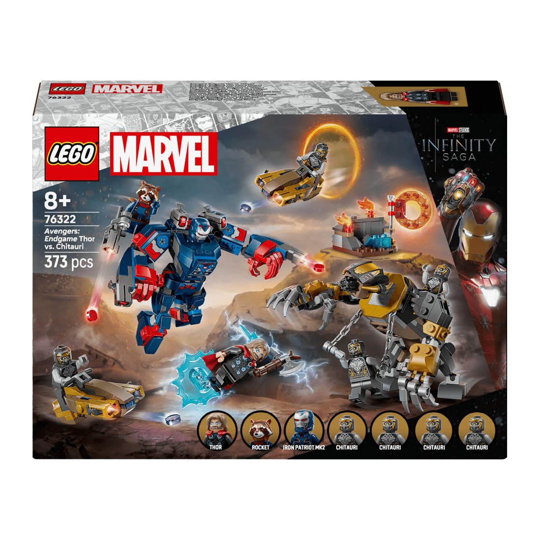 1 LEGO Marvel Super Heroes Avengers: Endgame Thor vs. Chitauri 76322, 1 of 10