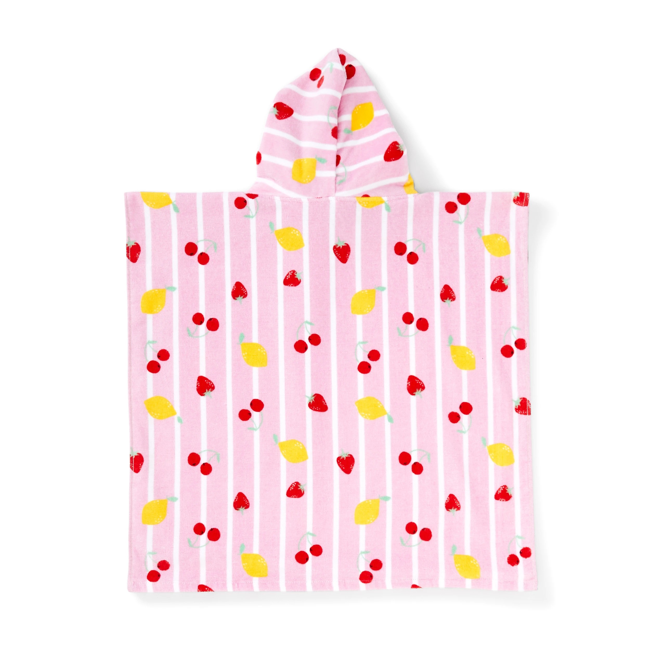 9 Kids Hooded Cotton Beach Towel - Fruits, 9 of 10
