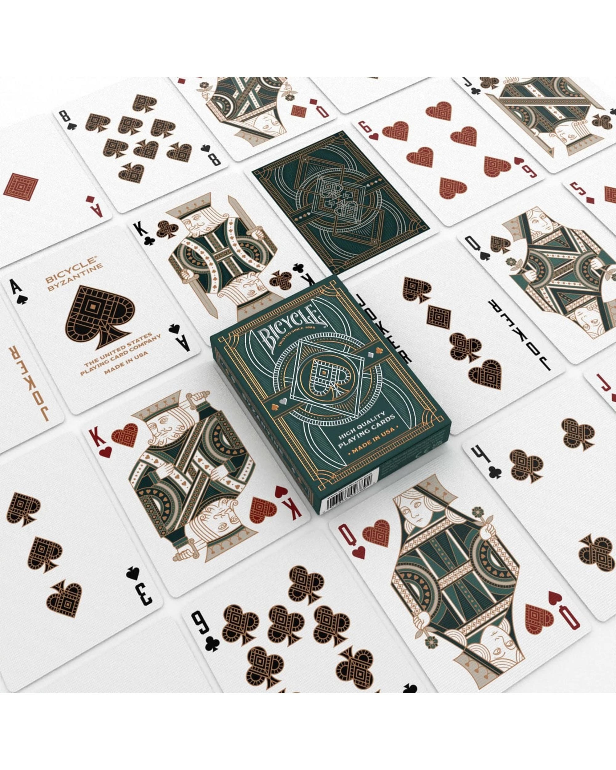 4 Bicycle Byzantine Playing Cards, 4 of 7