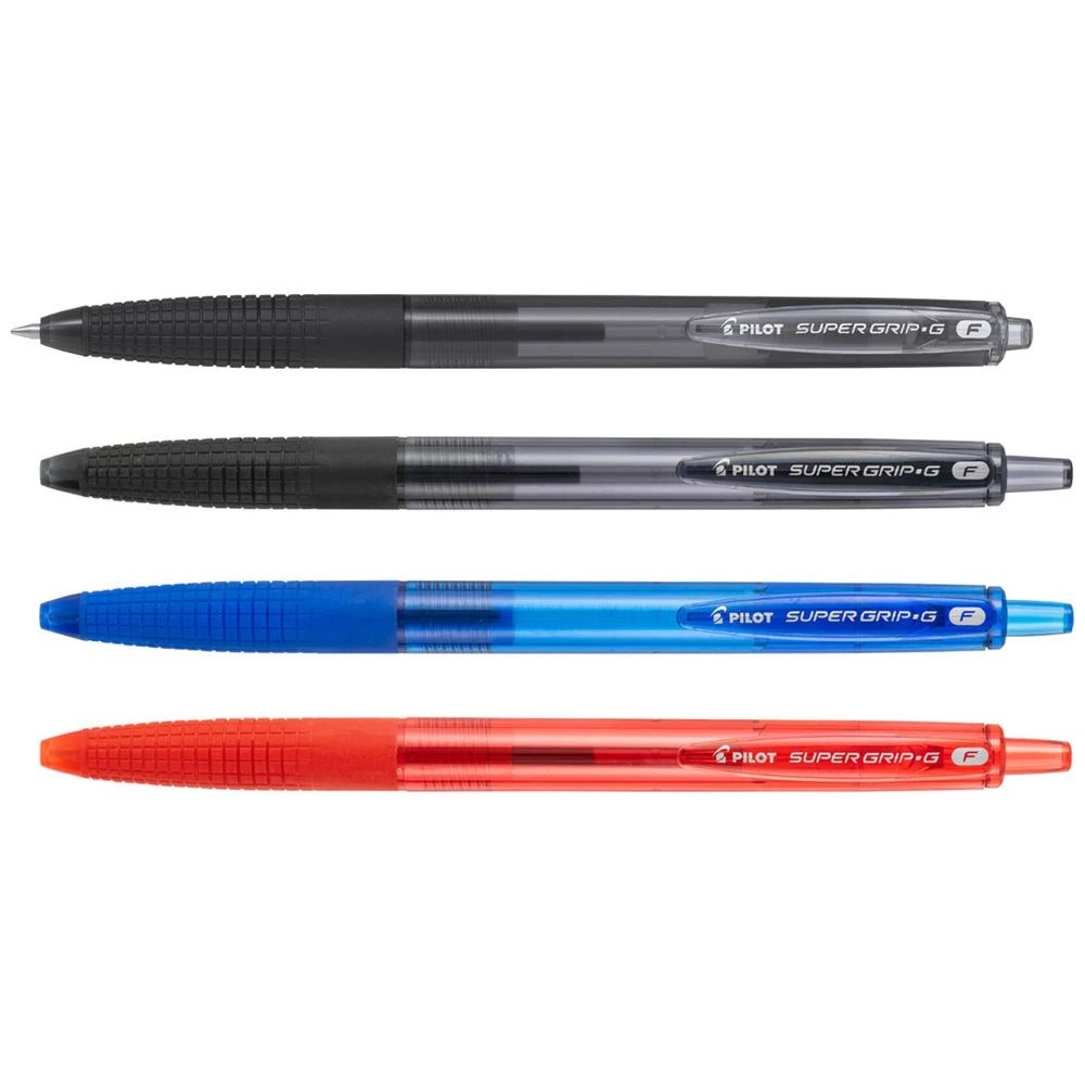 3 PILOT Super Grip G Retractable Ballpoint Pen 0.7mm Asst 4Pk, 3 of 8