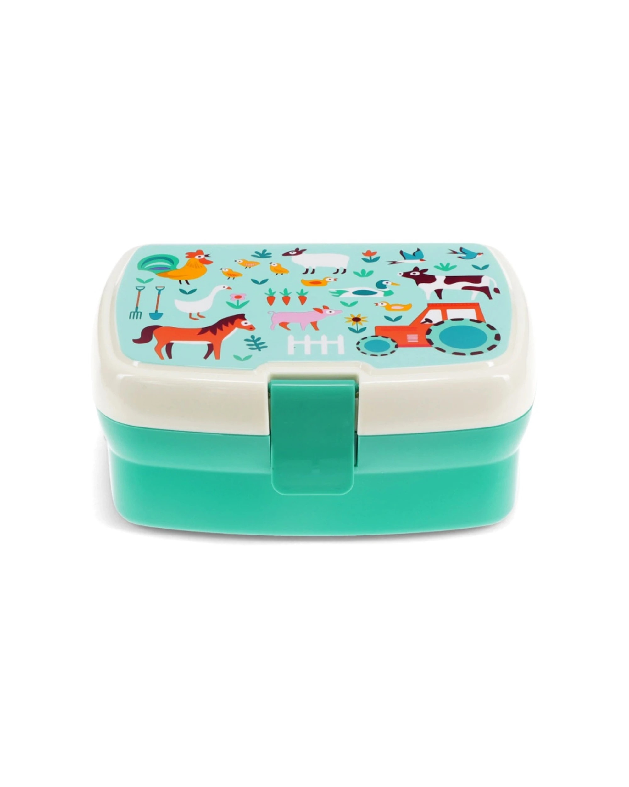 2 Rex London 2PK Kids Farmyard Lunch Box With Removable Tray & Multiple Compartments - Multi, 2 of 3