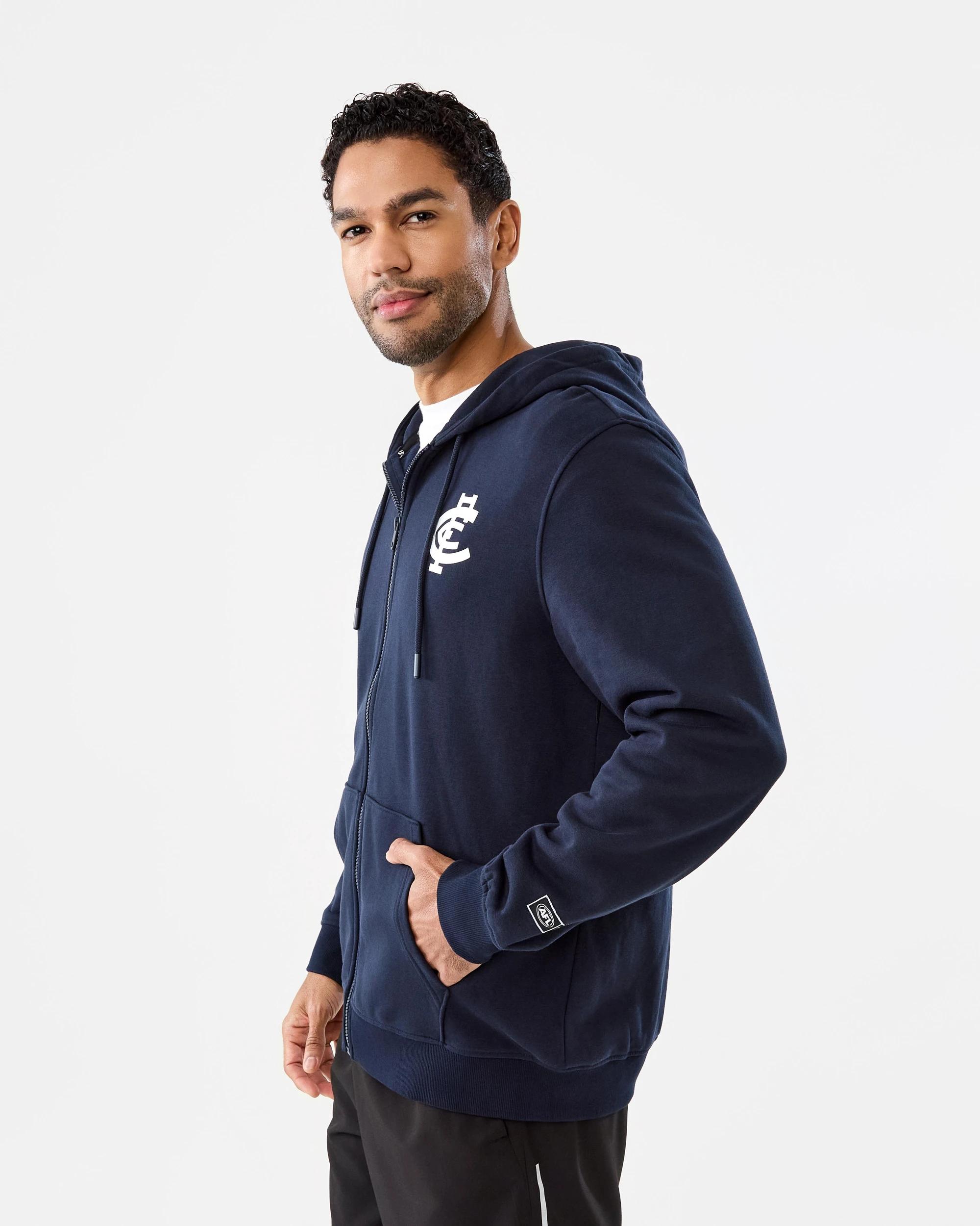 2 Official AFL Adult Zip Through Hoodie Carlton, 2 of 9