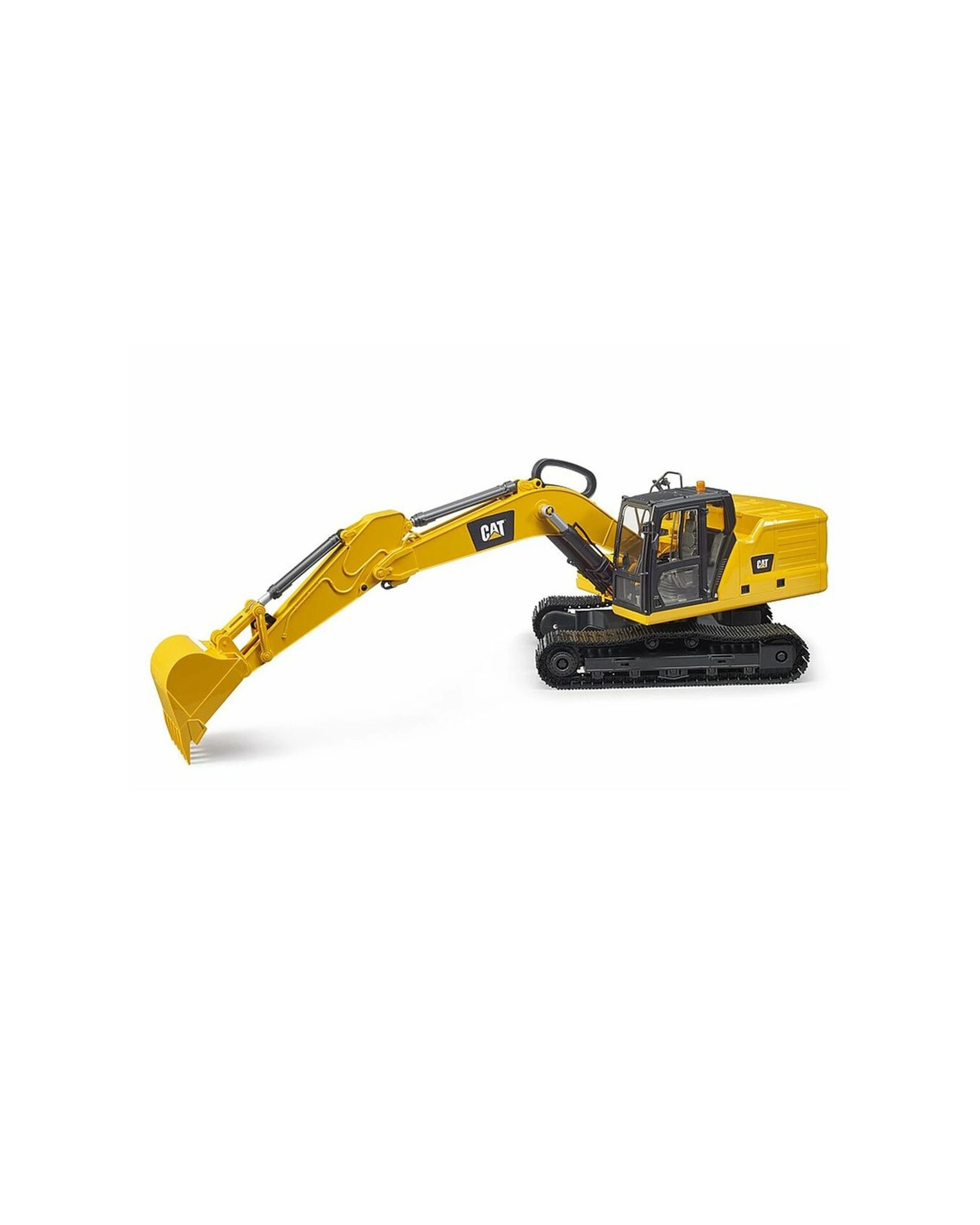 4 Bruder 1 16 Caterpillar Excavator With Black Tracks Kids Toy 4 Years Plus - Yellow, 4 of 5