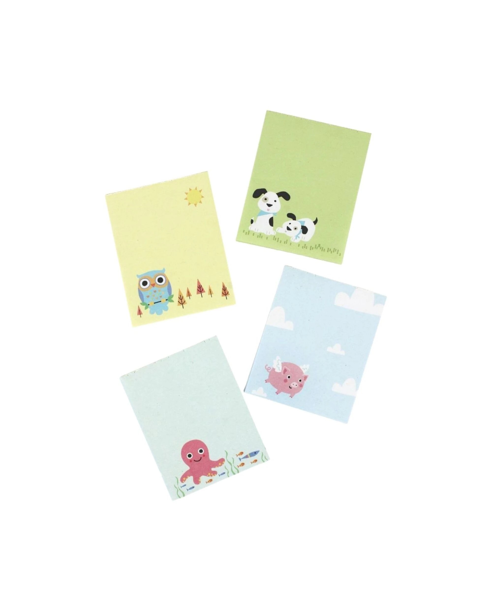 1 Anagram Mini Pastel Friendly Animal Notepads Pack of 8, 1 of 2
