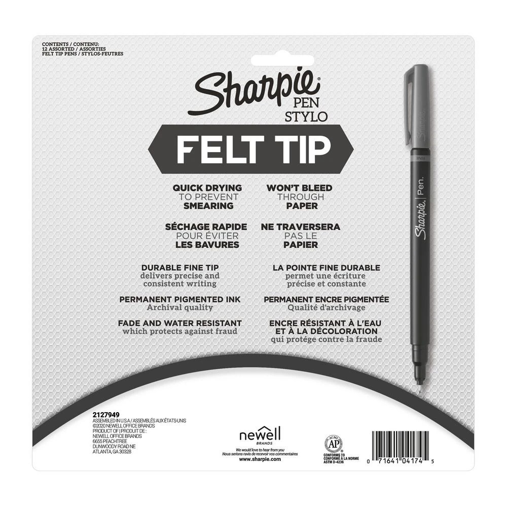 3 Sharpie Pen Fineliners 0.4mm Assorted 12 Pack, 3 of 3