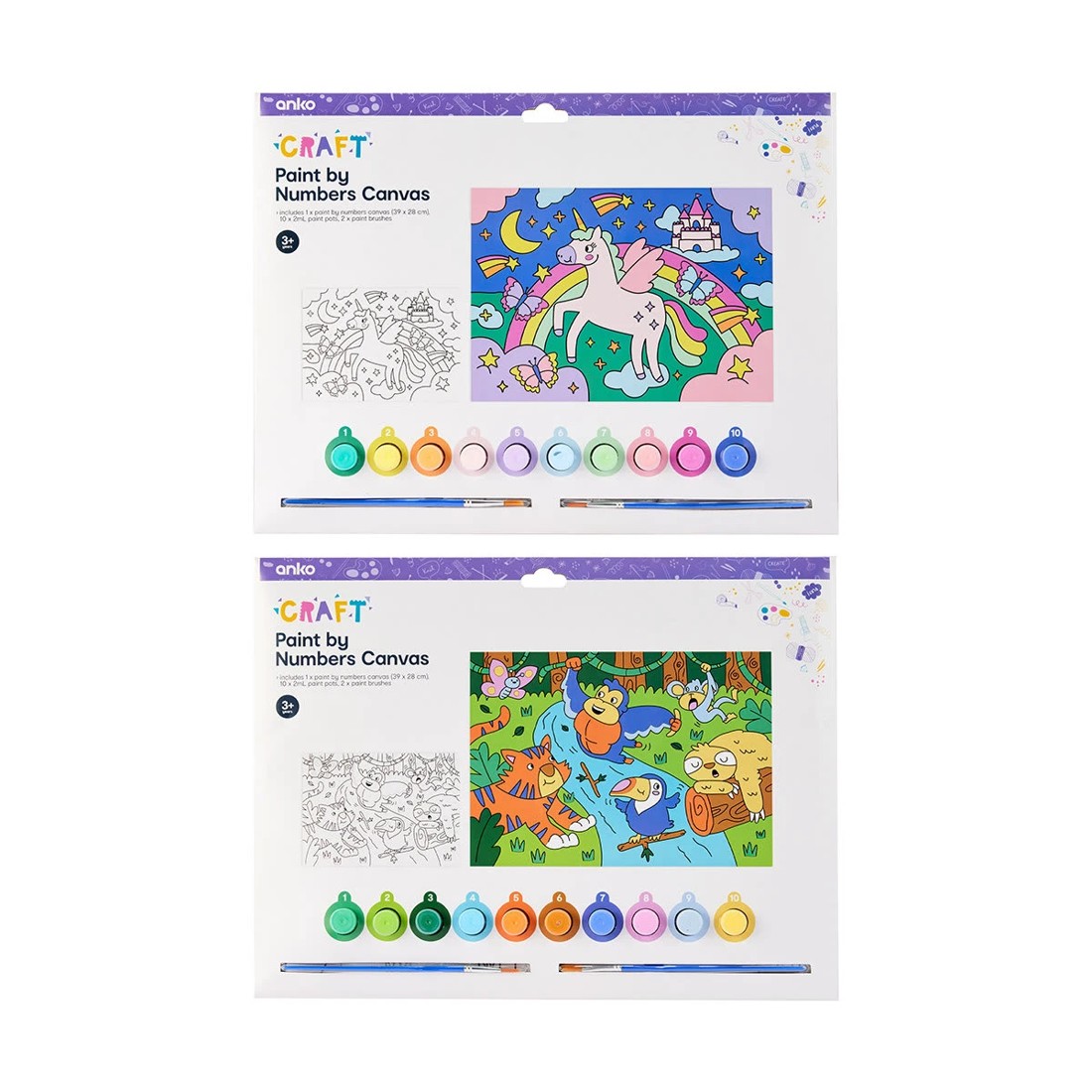 1 Paint by Numbers Canvas - Assorted, 1 of 10