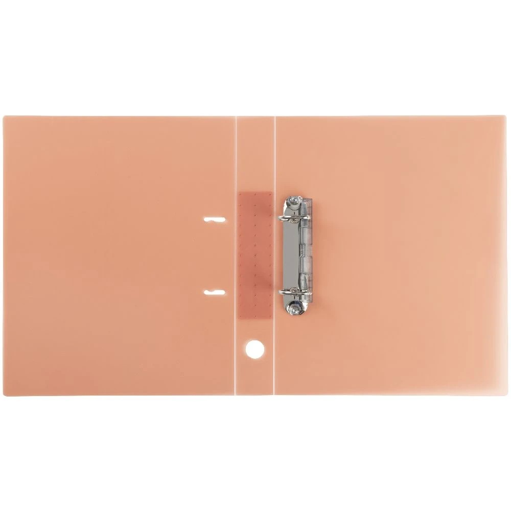 3 King Jim A4 2 D-Ring Simplease Binder 30mm Coral Pink, 3 of 4