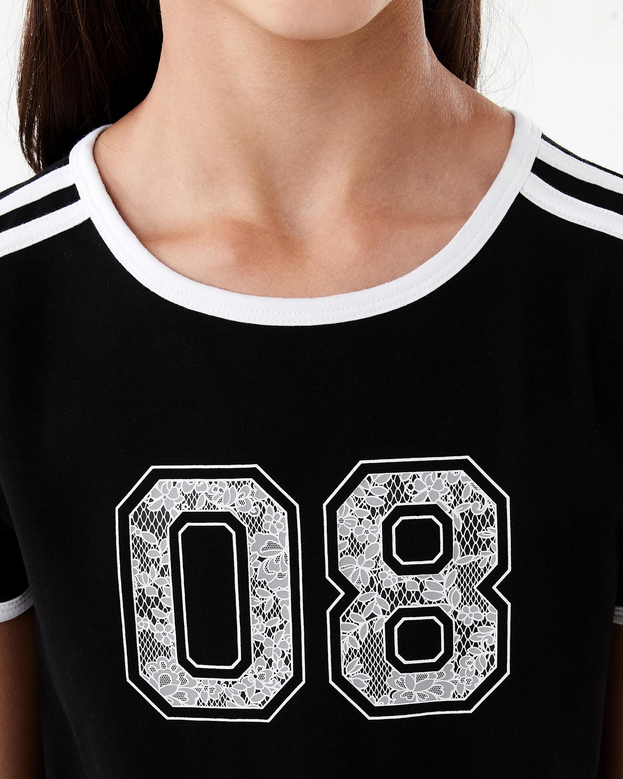 4 Short Sleeve Ringer T-shirt Blk 08, 4 of 8