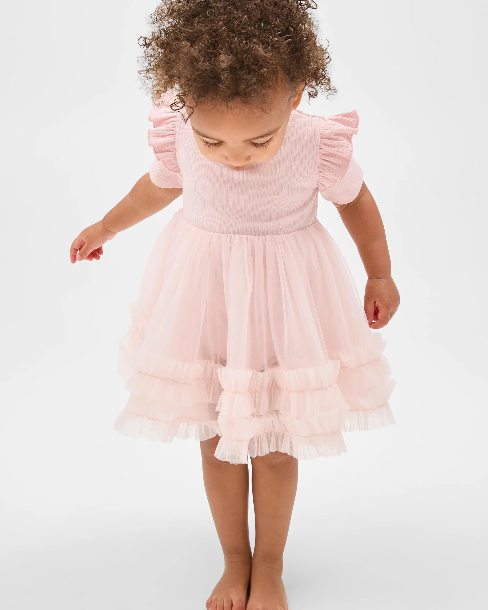 2 Target Baby Short Sleeve Tutu Bodysuit Dress PINK BALLET SLIPPER, 2 of 6