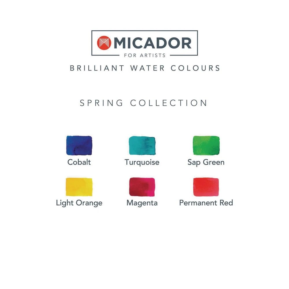 5 Micador for Artists Brilliant Watercolour Disc Spring 6 Pack, 5 of 5
