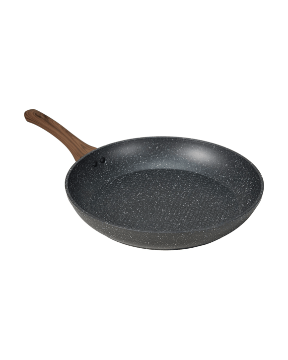 32cm Aluminium 4 Layer Non-Stick Frypan - Wood Look