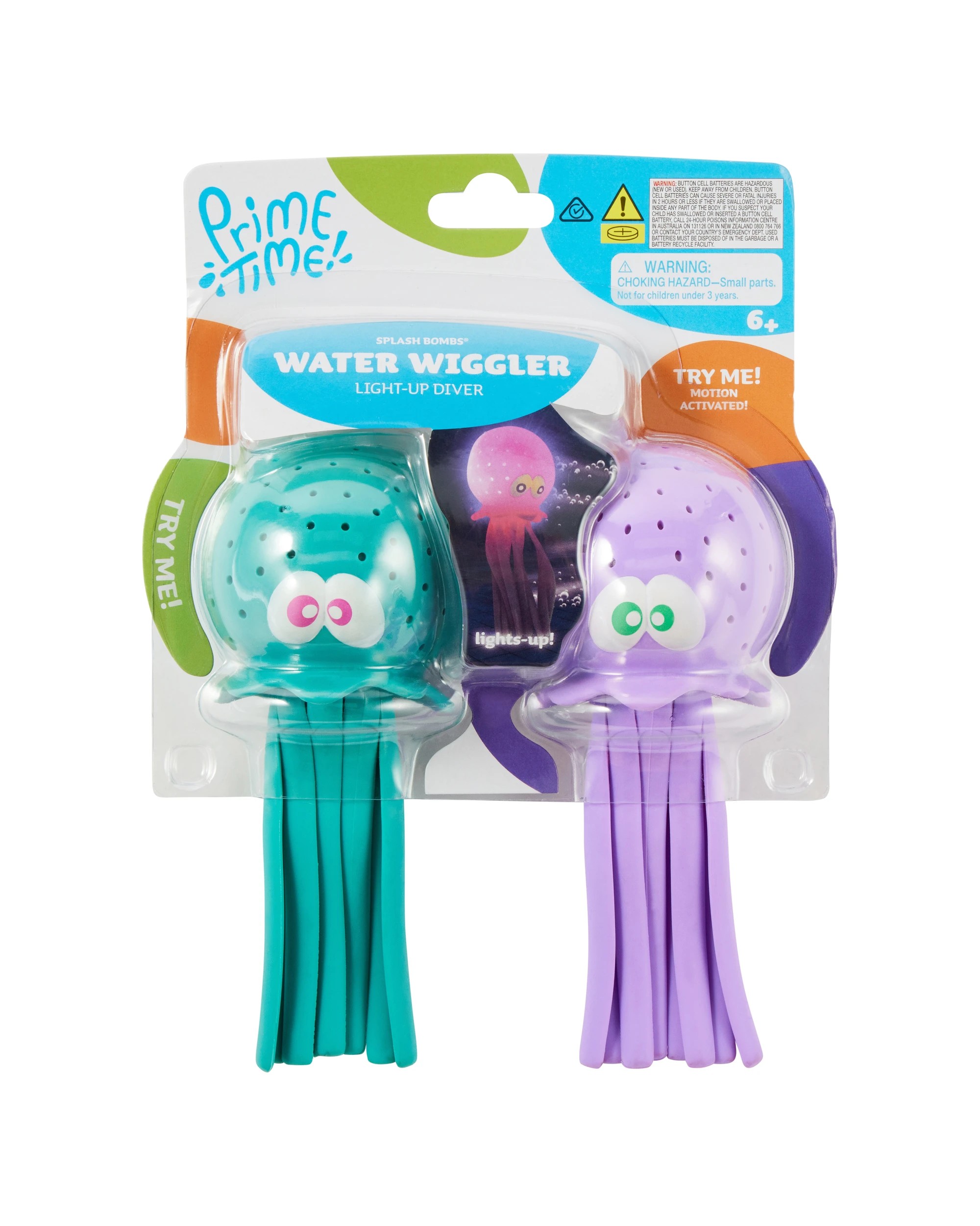 6 2 Pack Prime Time! Splash Bombs Water Wiggler Light-Up Divers - Assorted, 6 of 7