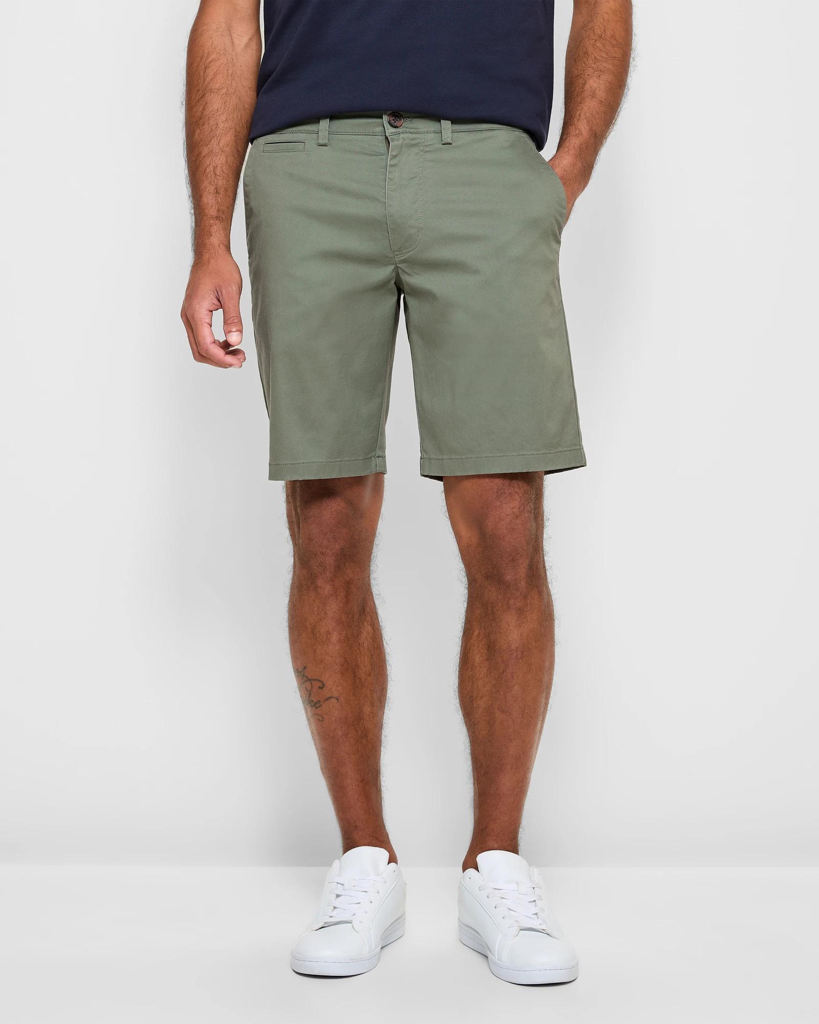 1 Target Australian Cotton Regular Stretch Chino Shorts KHAKI, 1 of 5