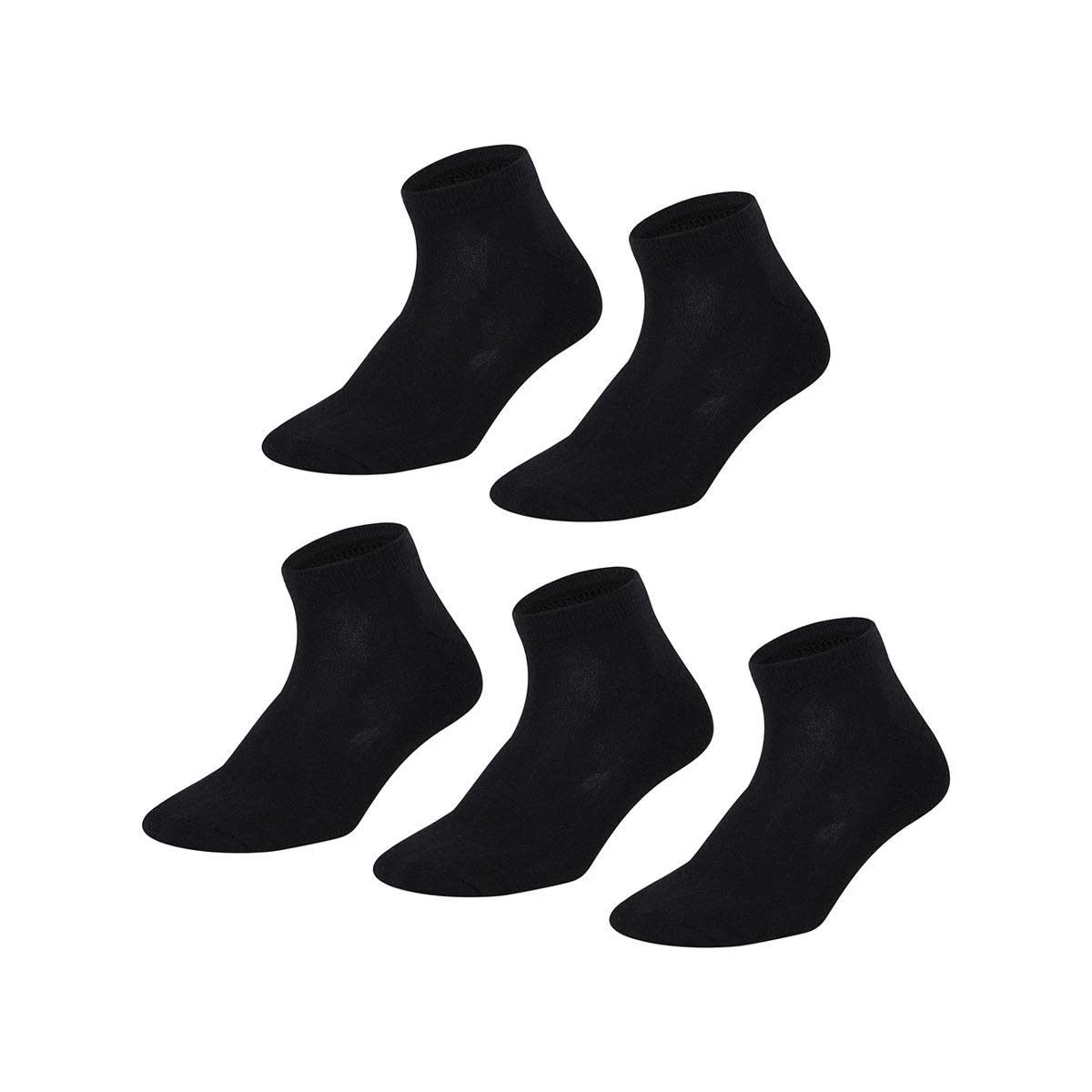 1 5 Pack Low Cut Sport Socks Black, 1 of 3