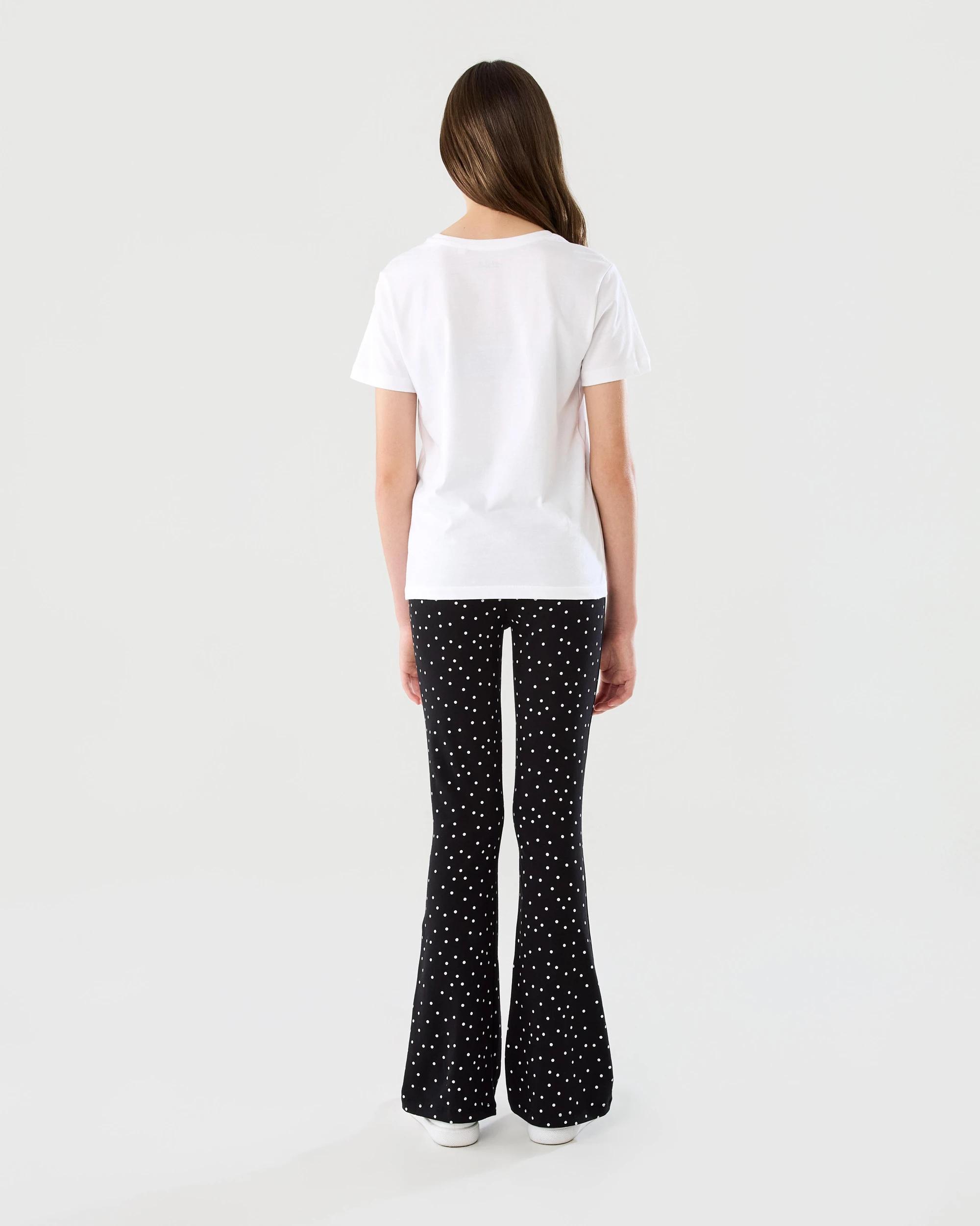 6 Print Flare Leggings Blck Spots, 6 of 6