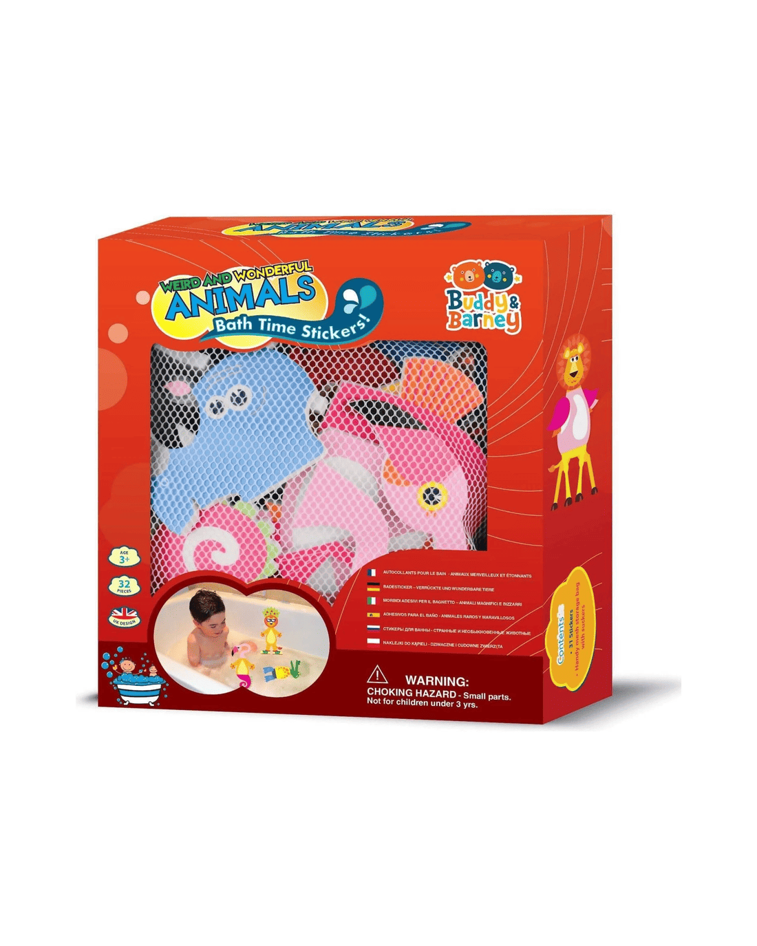 Buddy & Barney - Bath Time Stickers Weird And Wonderful Animals - Kmart