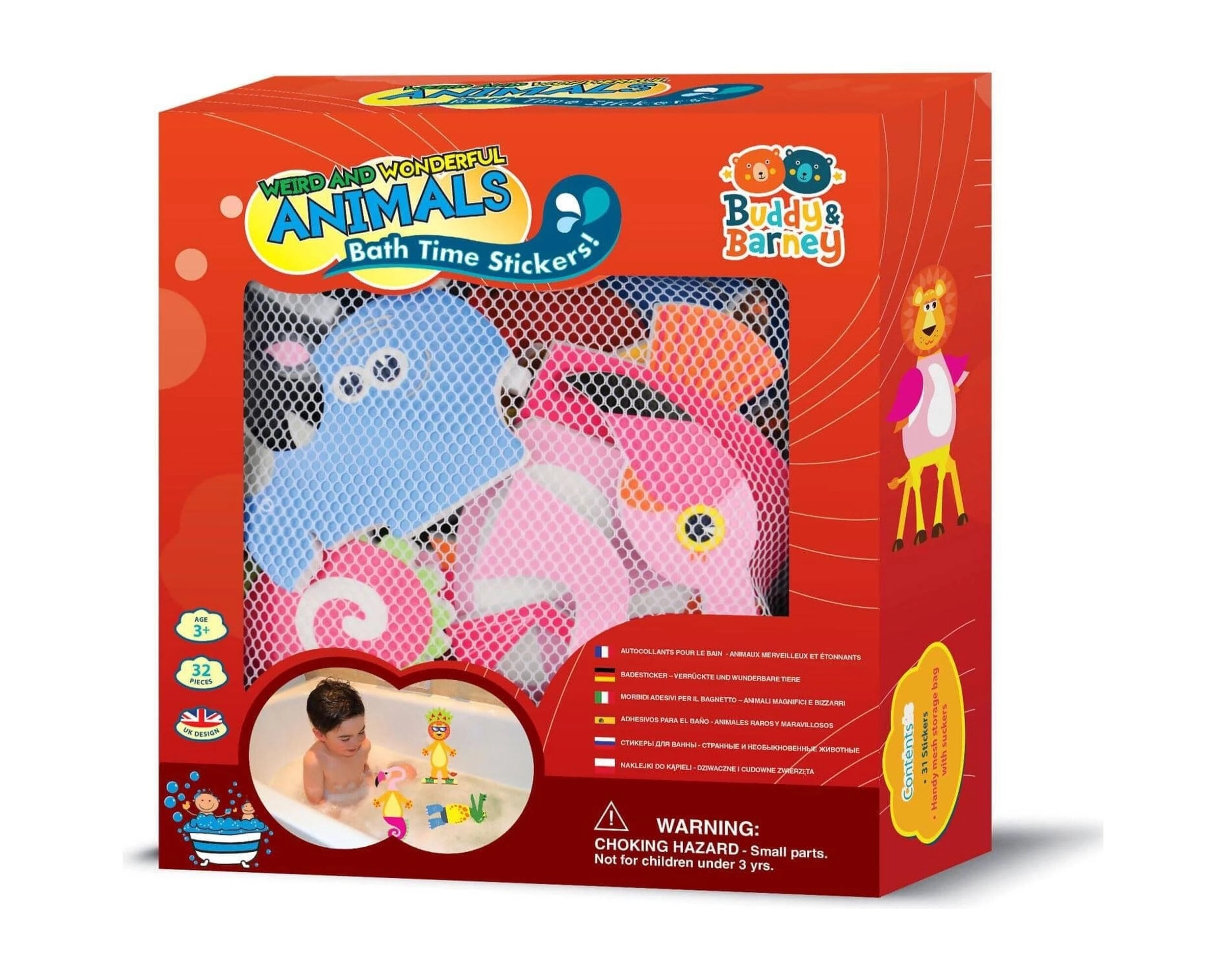 Buddy & Barney - Bath Time Stickers Weird And Wonderful Animals - Kmart