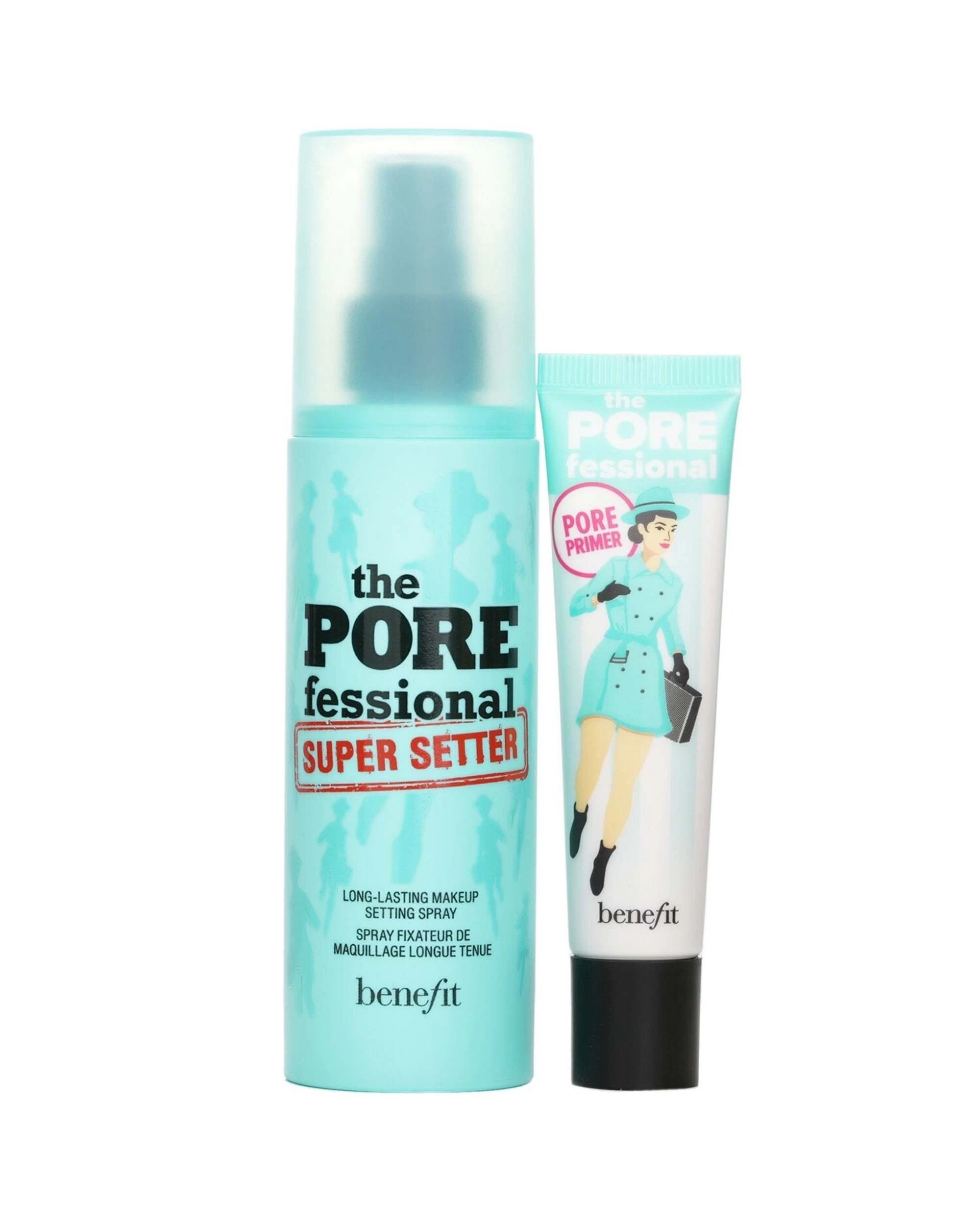 2 Benefit The Porefessional Primer & Super Setter Setting Spray Set 2pcs - Clear, 2 of 3