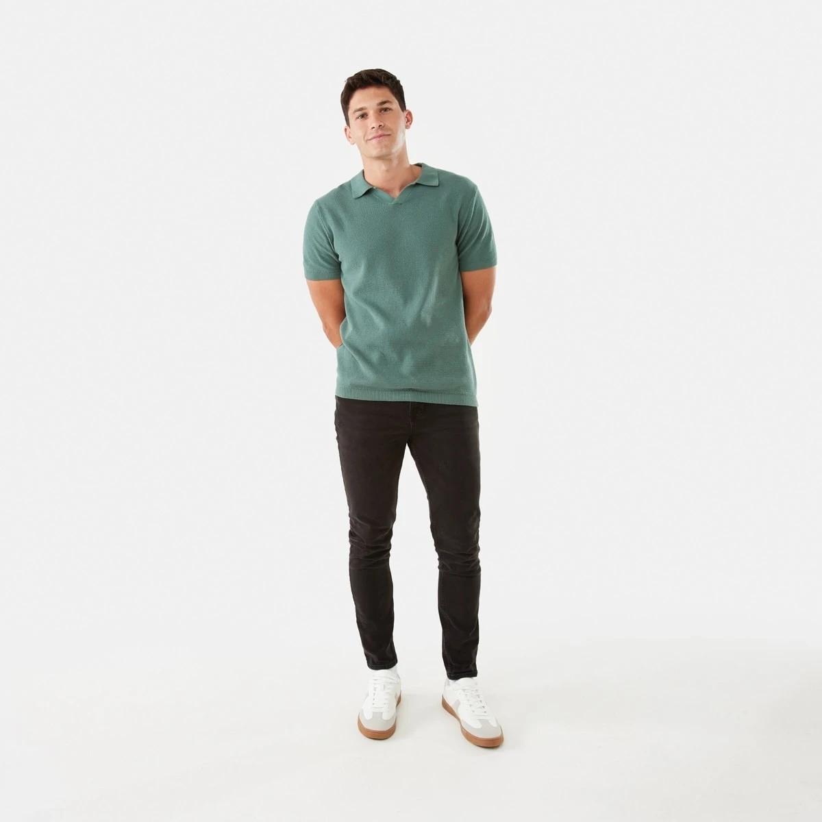 2 Knit Polo Shirt Grn Pines, 2 of 6