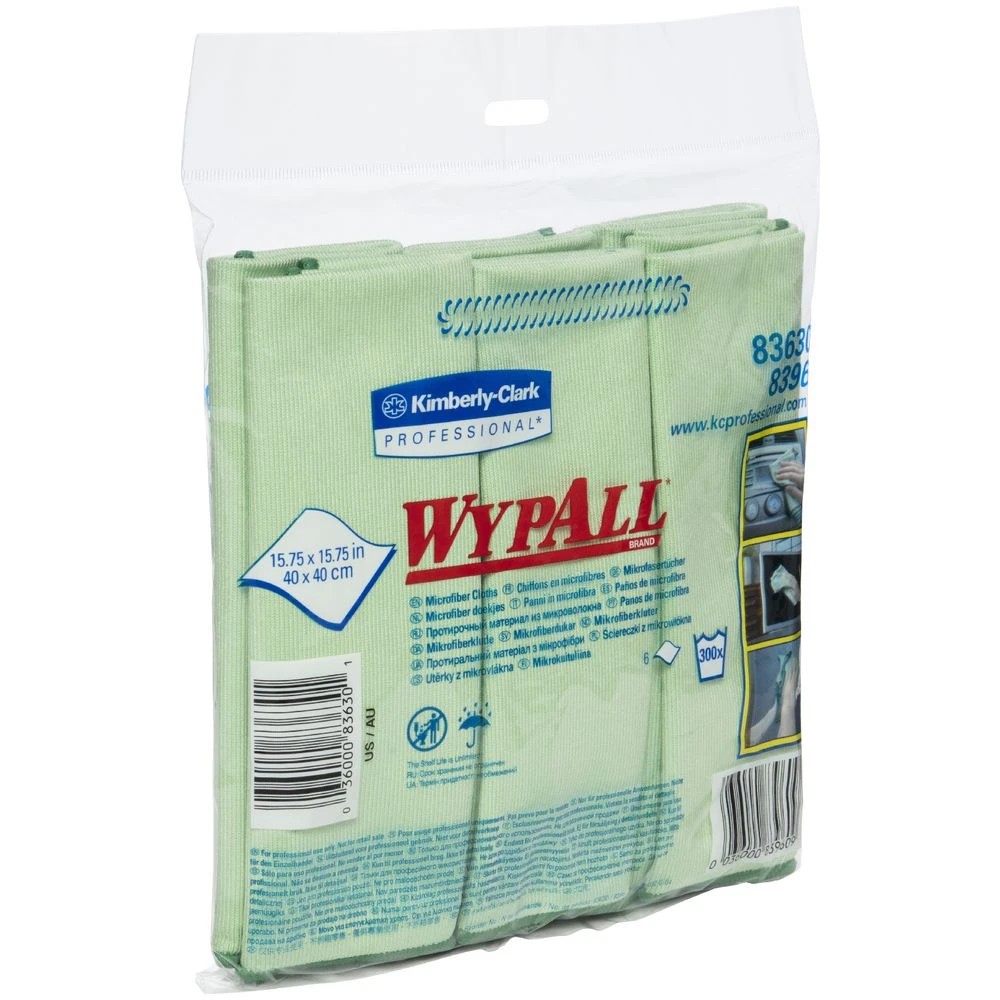 2 WypAll Microfibre Cloths Green 24 Pack, 2 of 2