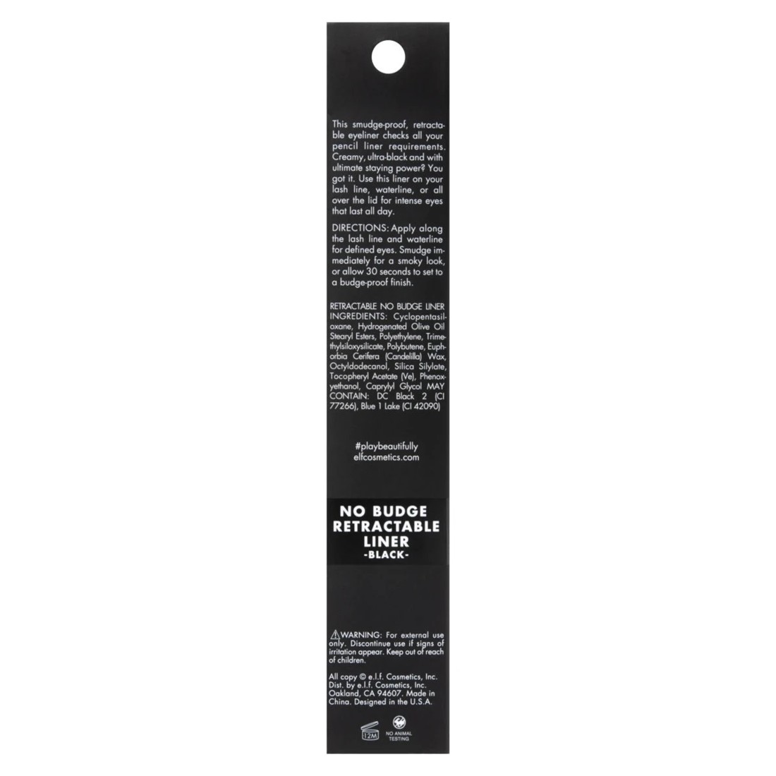 5 e.l.f. No Budge Retractable Liner - Black, 5 of 5