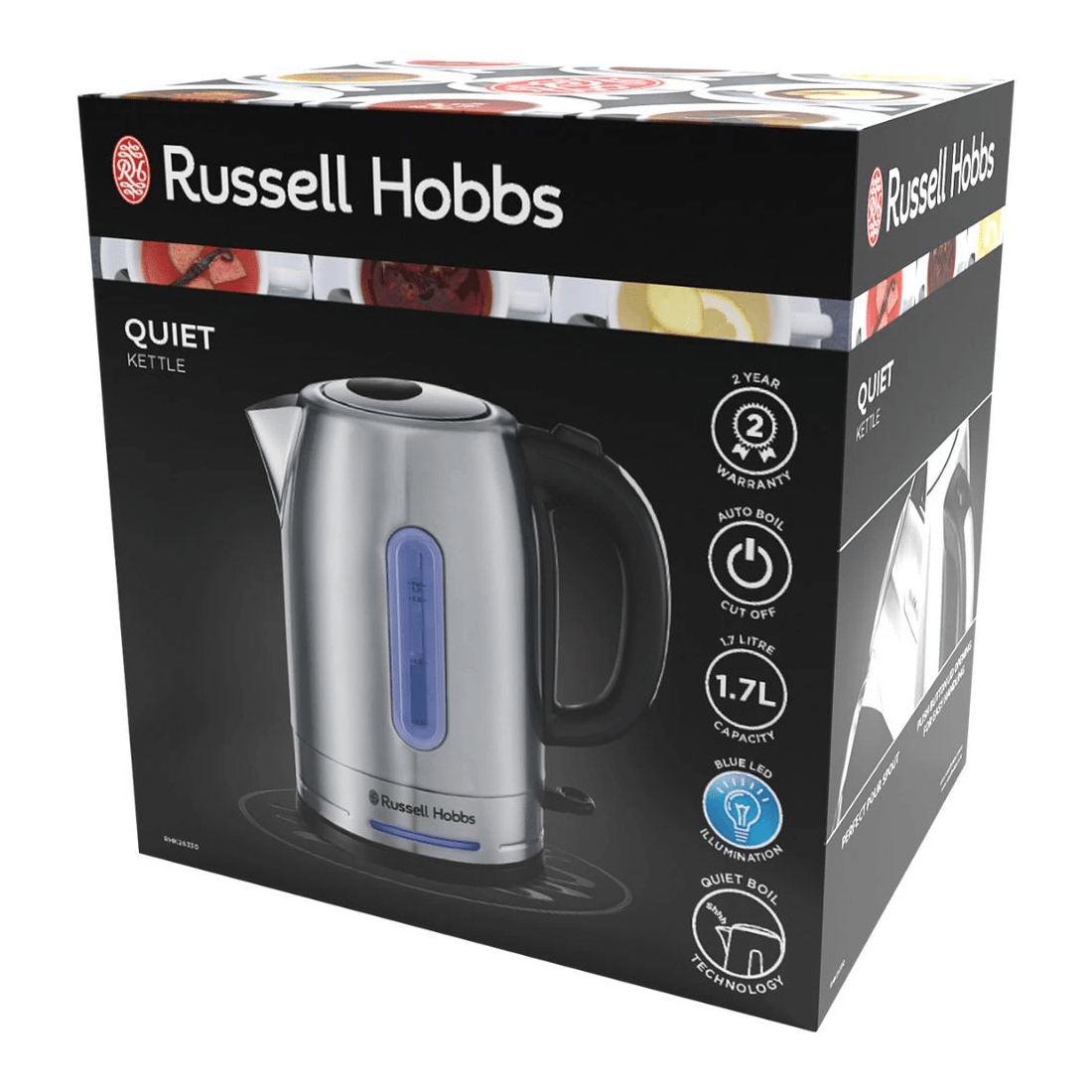 5 Russell Hobbs Rhk26330 Electric 1.7l Quiet Kettle Stainless Steel Water Jug - Silver, 5 of 8