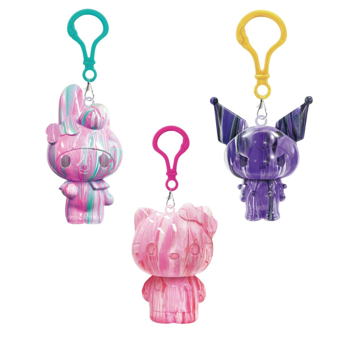 2 Pour Palz Sanrio Hello Kitty Key Ring - Assorted, 2 of 2