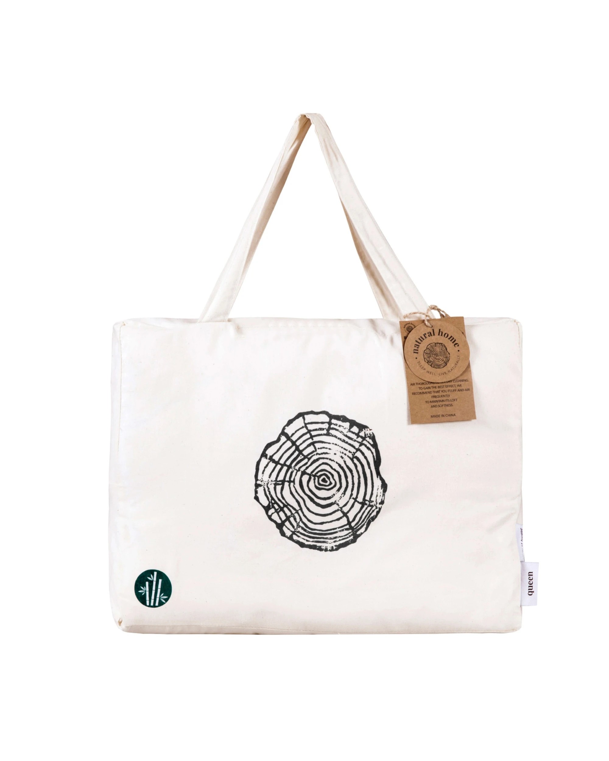 8 Natural Home Bamboo Quilted Mattress Protector - Super King Bed - White, 8 of 8