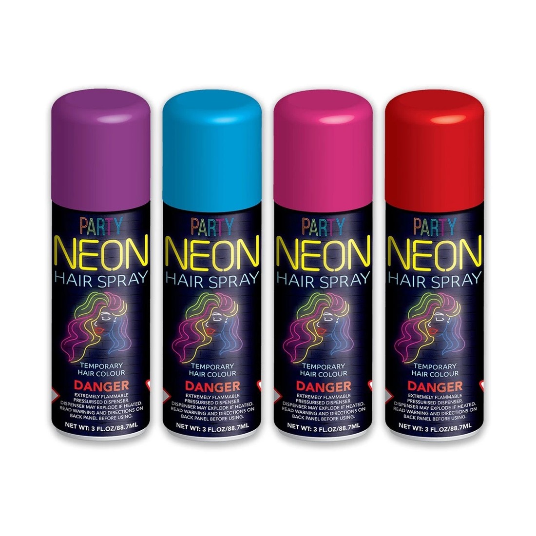 1 Party Neon Hair Spray, 1 of 1