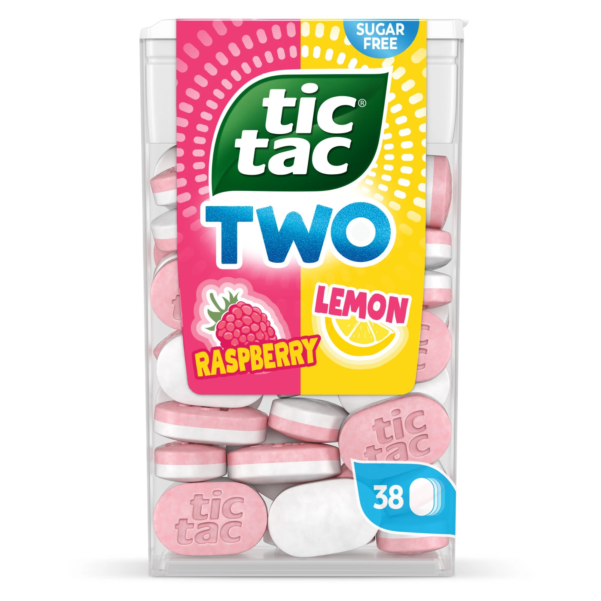 1 Tic Tac Two 38 Pack Raspberry & Lemon Sugar Free Mints 38.5g, 1 of 7