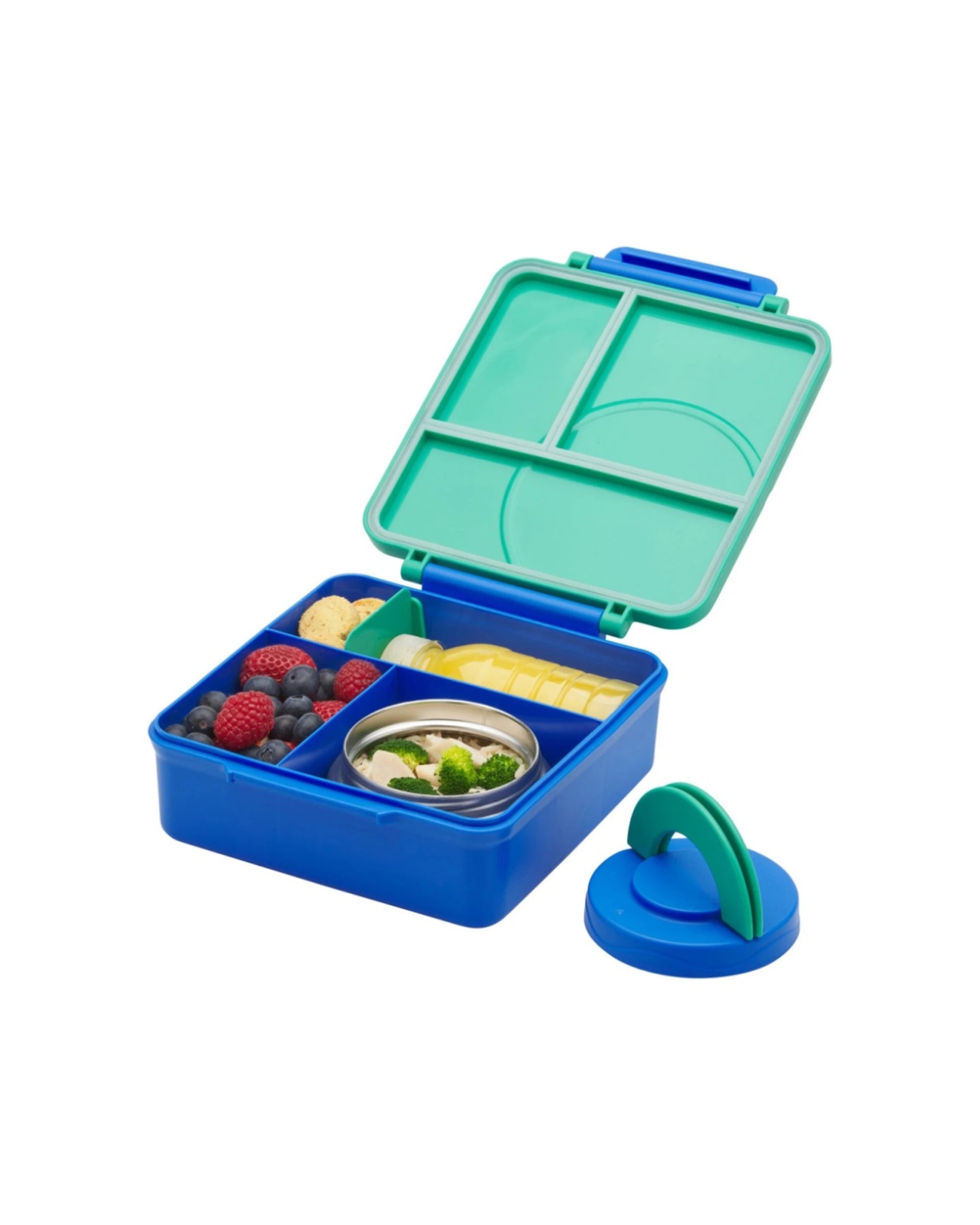 4 Avanti YumYum Bento Lunch Box With Insulated Food Jar 3 Compartments - Green, 4 of 5
