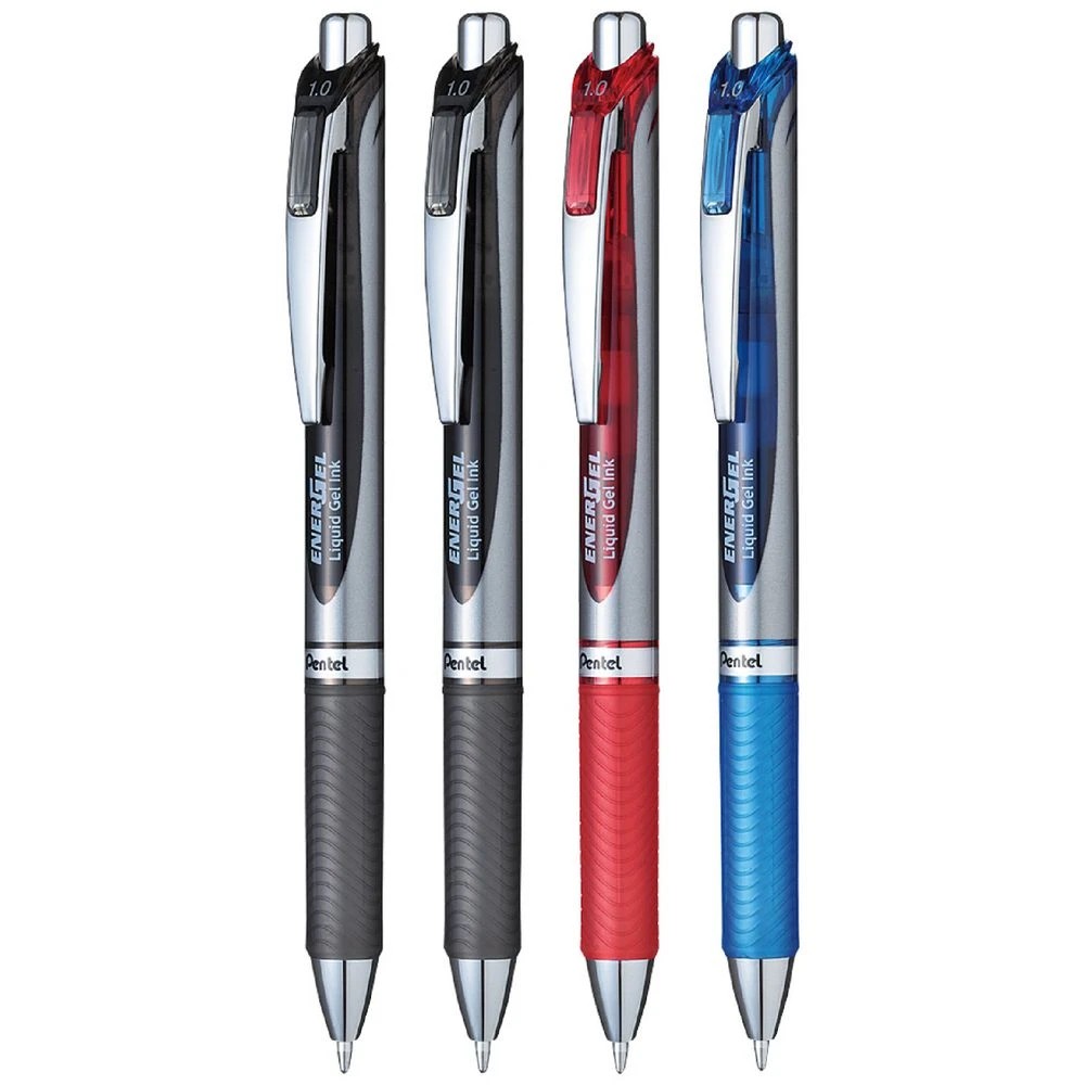 2 Pentel Energel BL80 Gel Pens 1mm Assorted 4 Pack, 2 of 8