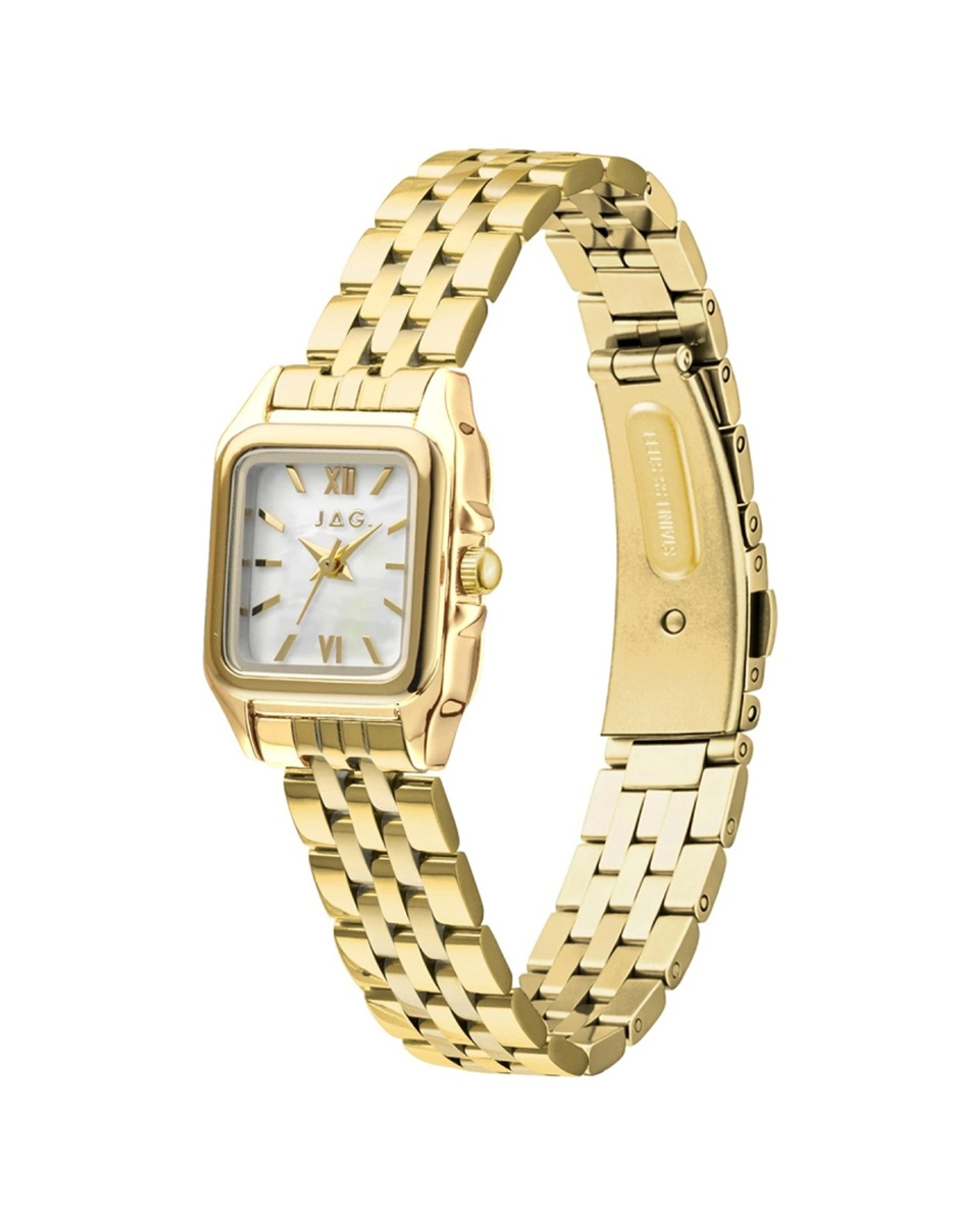 2 JAG Berrima Women's Gold Stainless Steel Watch 20.3mm Mother of Pearl Dial, 2 of 5