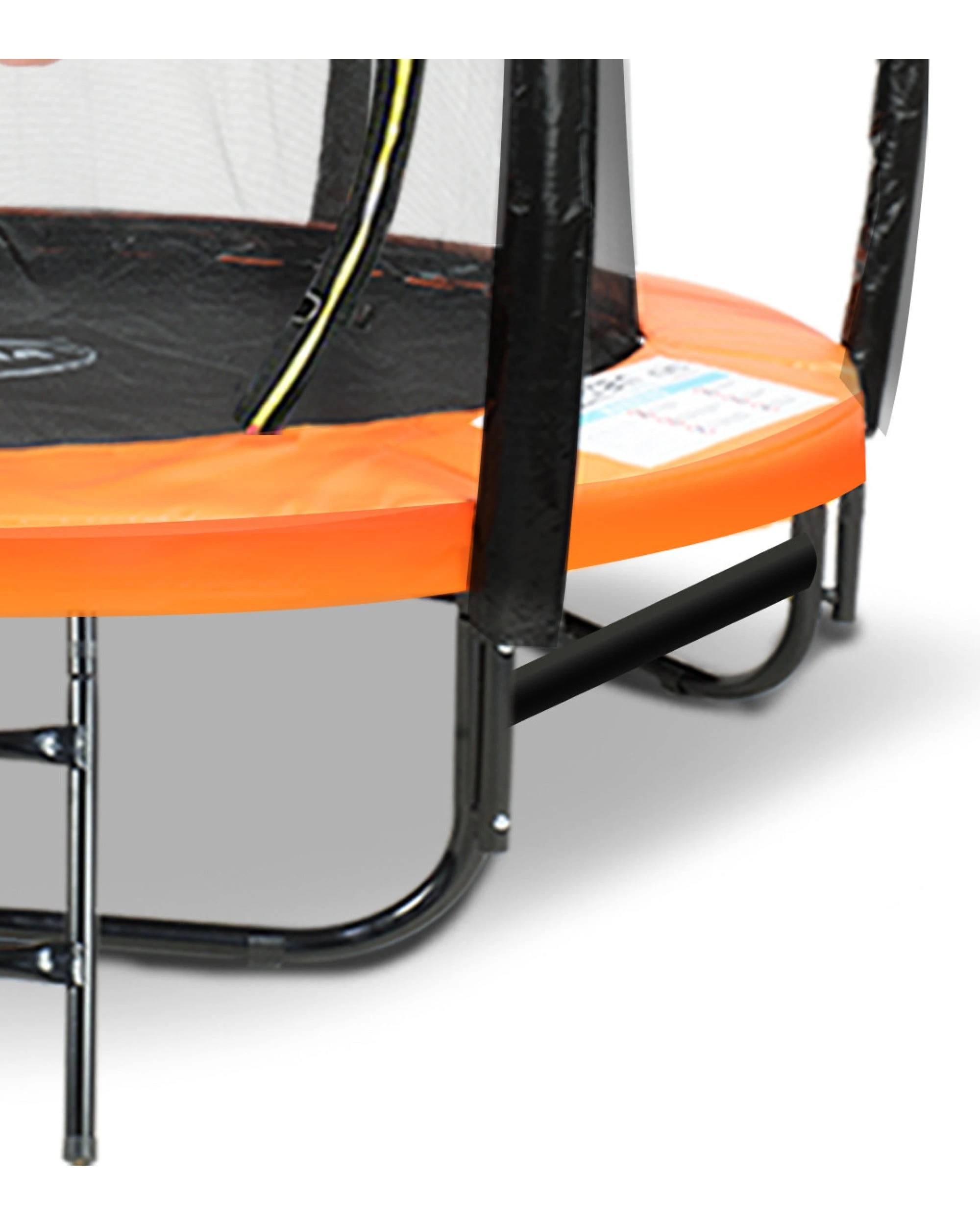 7 Kahuna 8ft Trampoline with LED Basketball Set and Roof - Orange, 7 of 9