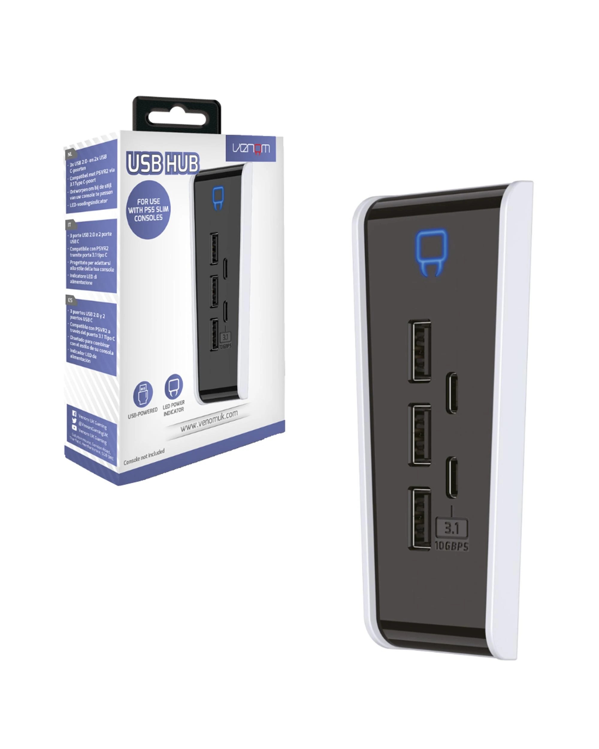 1 Venom USB Hub for PlayStation 5 Slim, 1 of 4