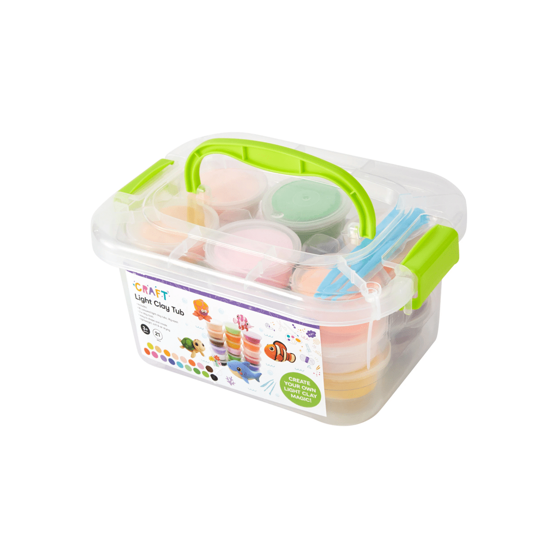 2 21 Pack Light Clay Tub, 2 of 5