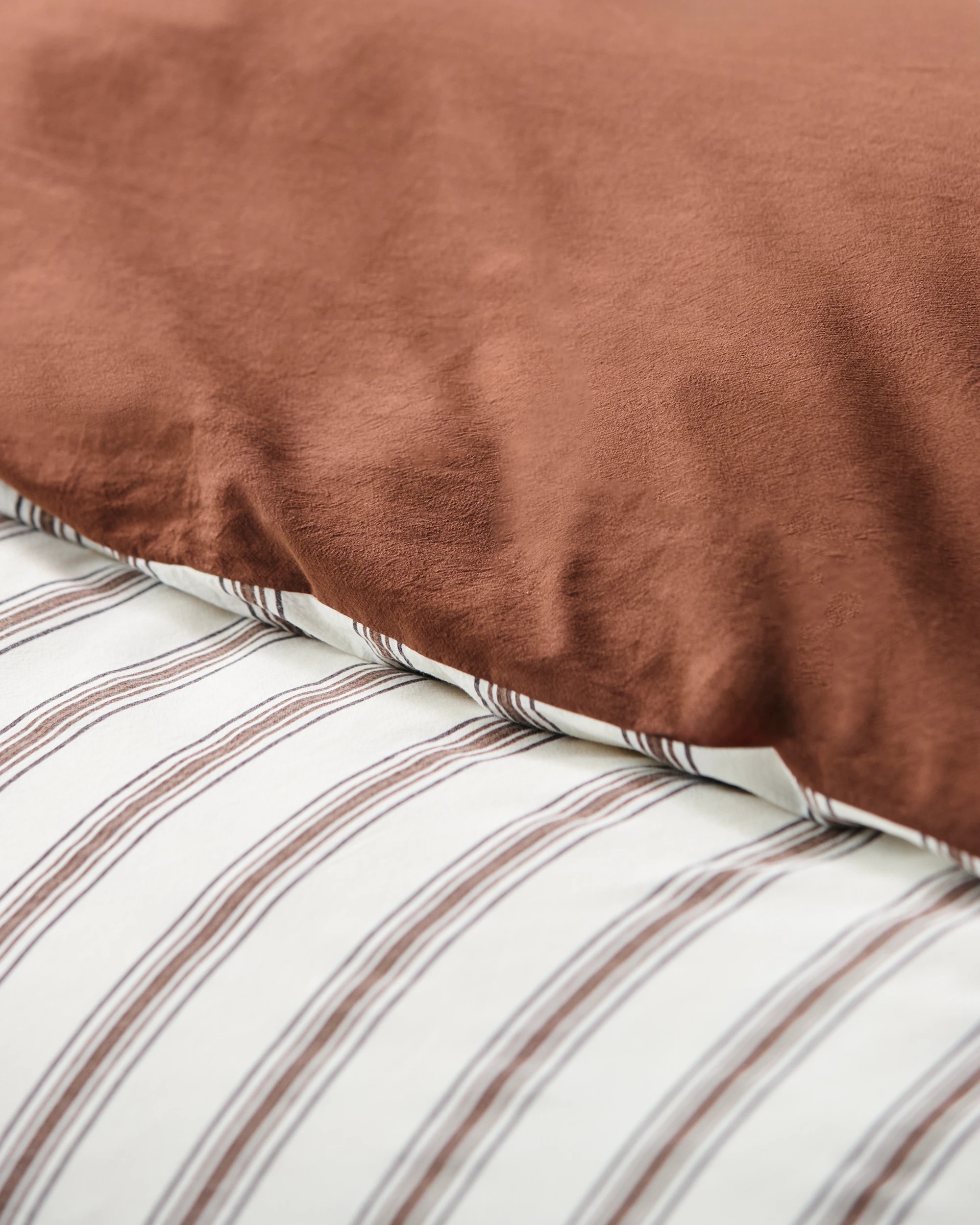 8 Arlo Cotton Stonewash Quilt Cover Set - Queen Bed - Brown, 8 of 8